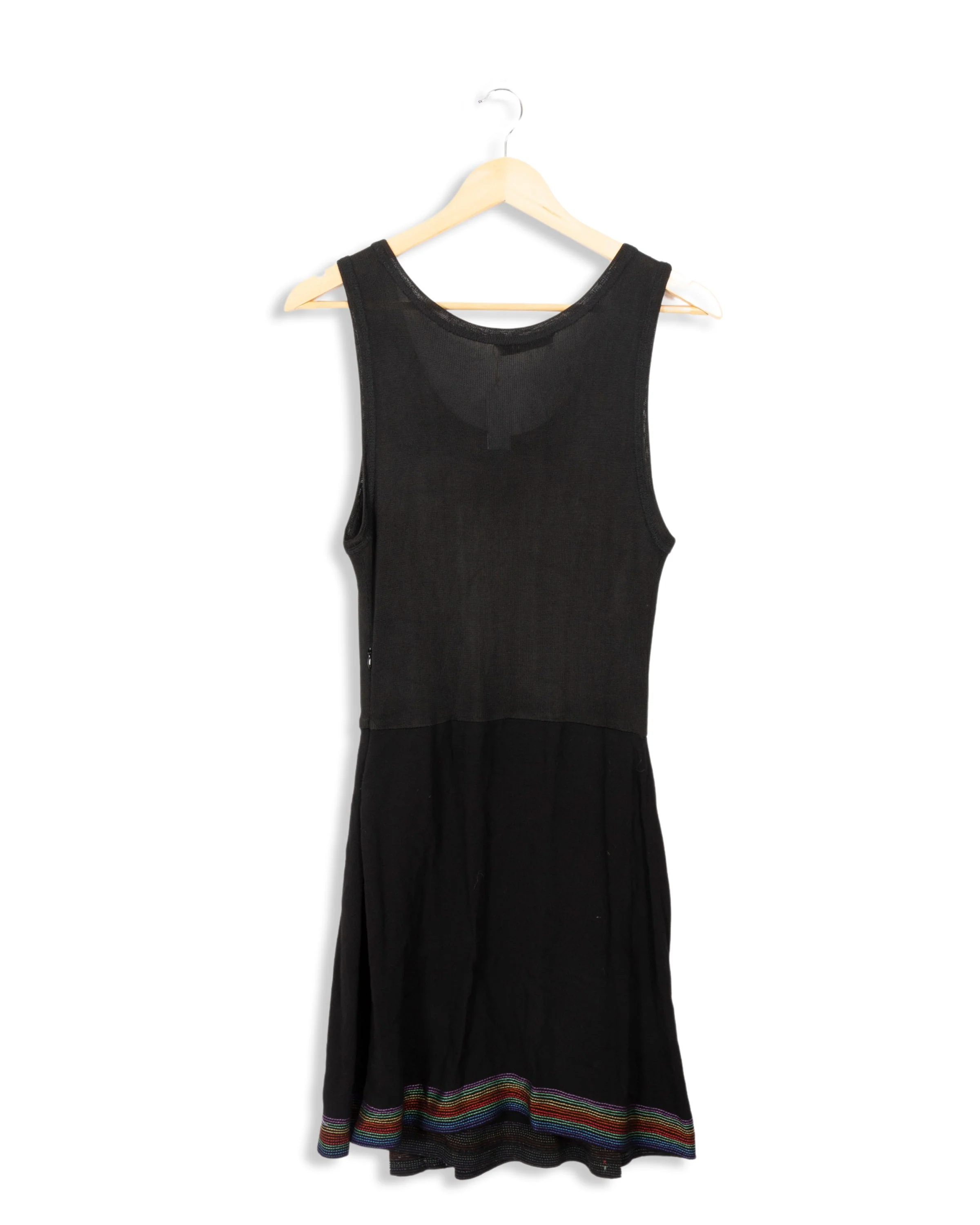 Robe noire avec détail multicolore - T2 - Image 4