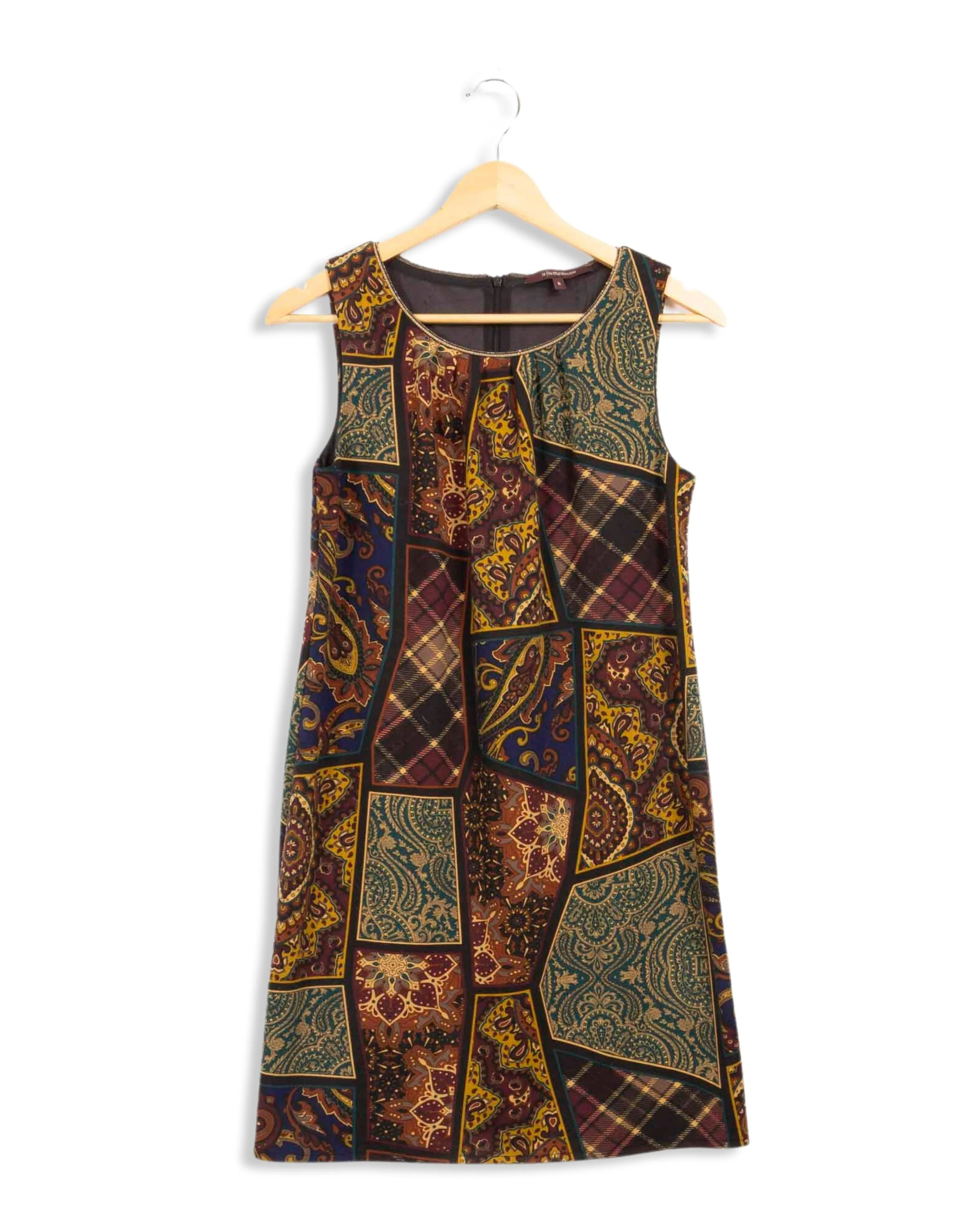Robe à motifs marrons La Fée Maraboutée - T0 - Image 2