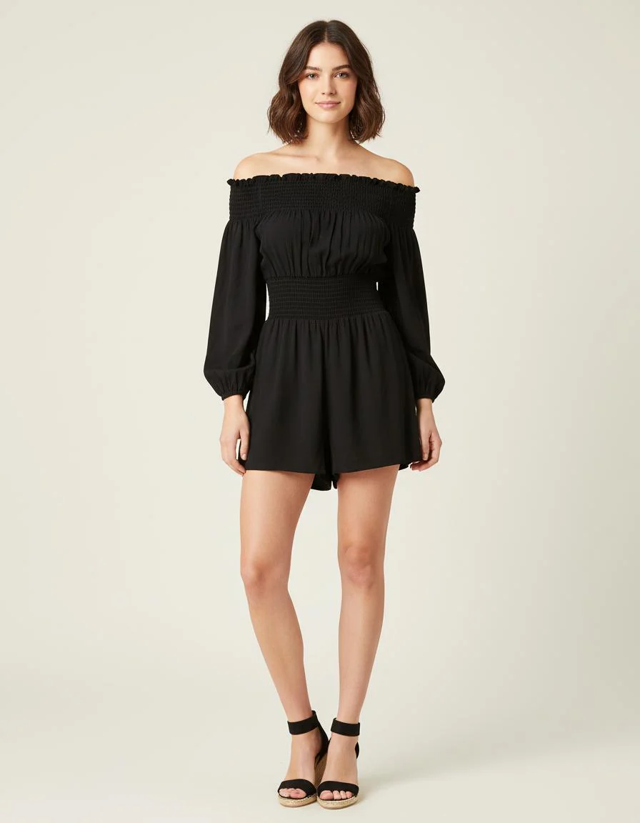 Combishort Avec Smocks - Taille XS/34