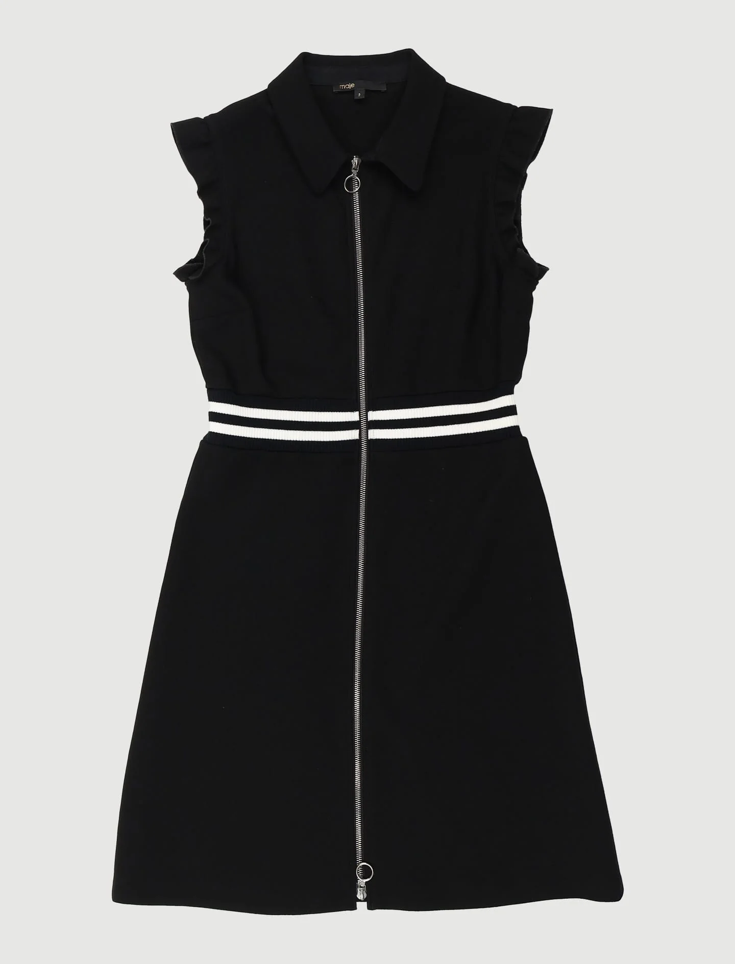 Robe Trapèze En Crêpe Avec Volants - Taille M/38 - Image 2