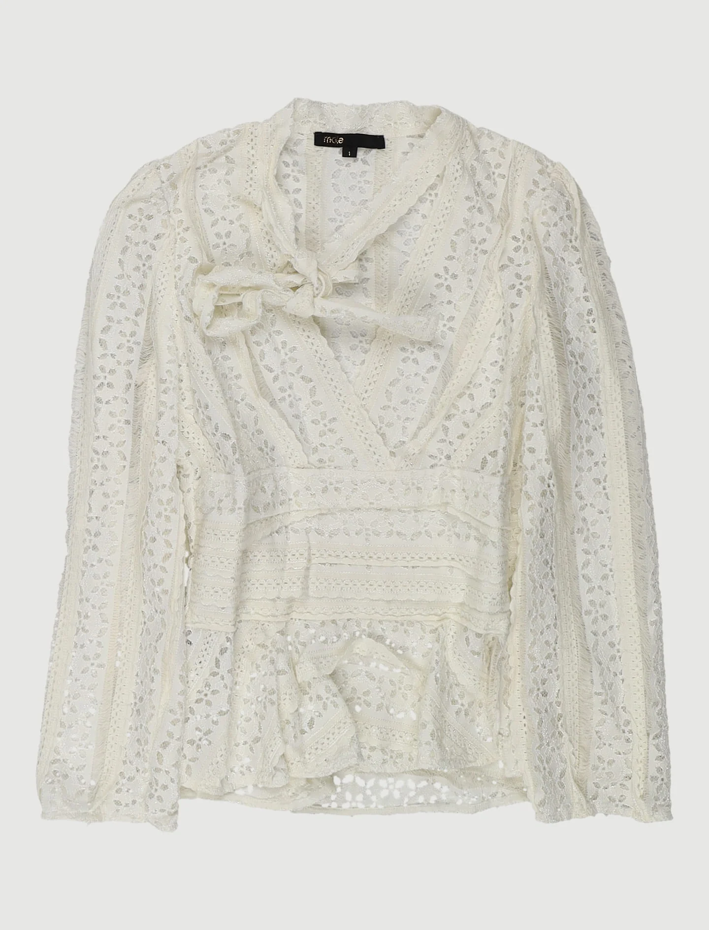 Top Brodé Avec Liens - Taille S/36 - Image 2