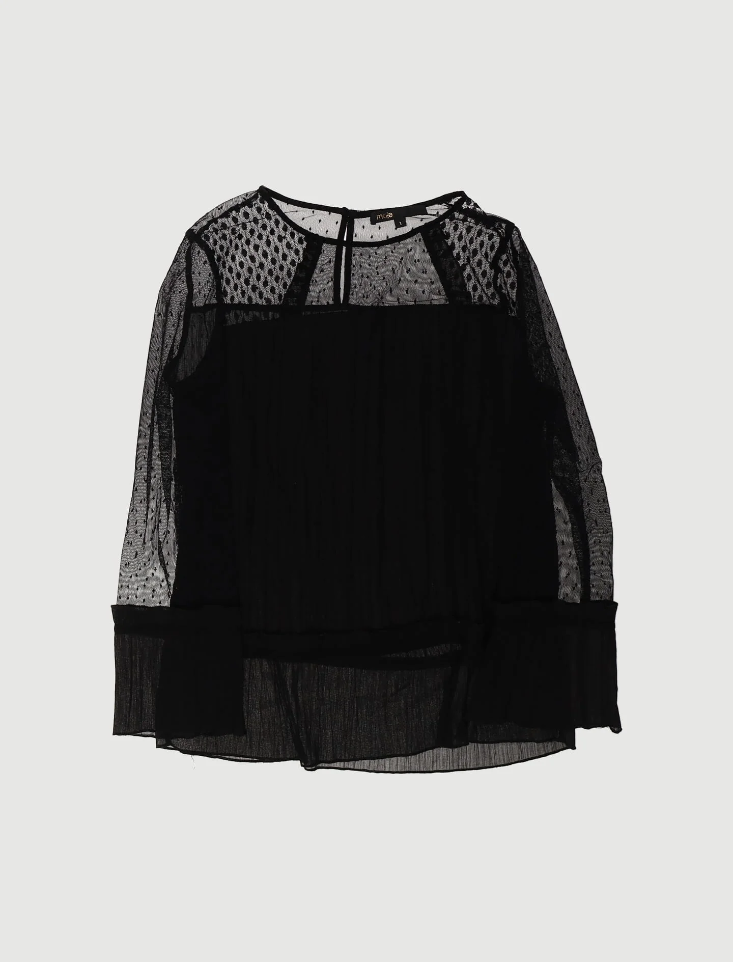 Top Fluide Et Plissé Avec Plumetis - Taille S/36 - Image 2