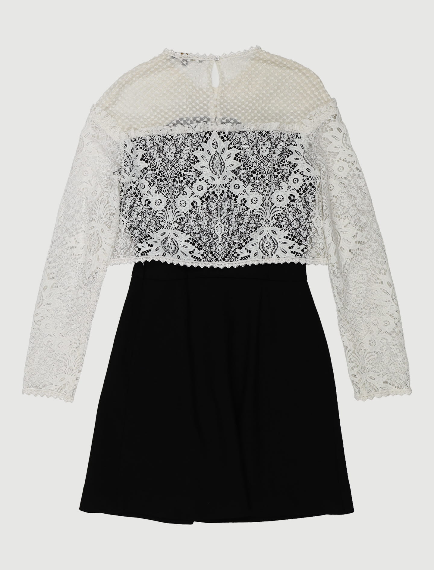 Robe Avec Dentelle Et Plumetis - Taille S/36 - Image 3