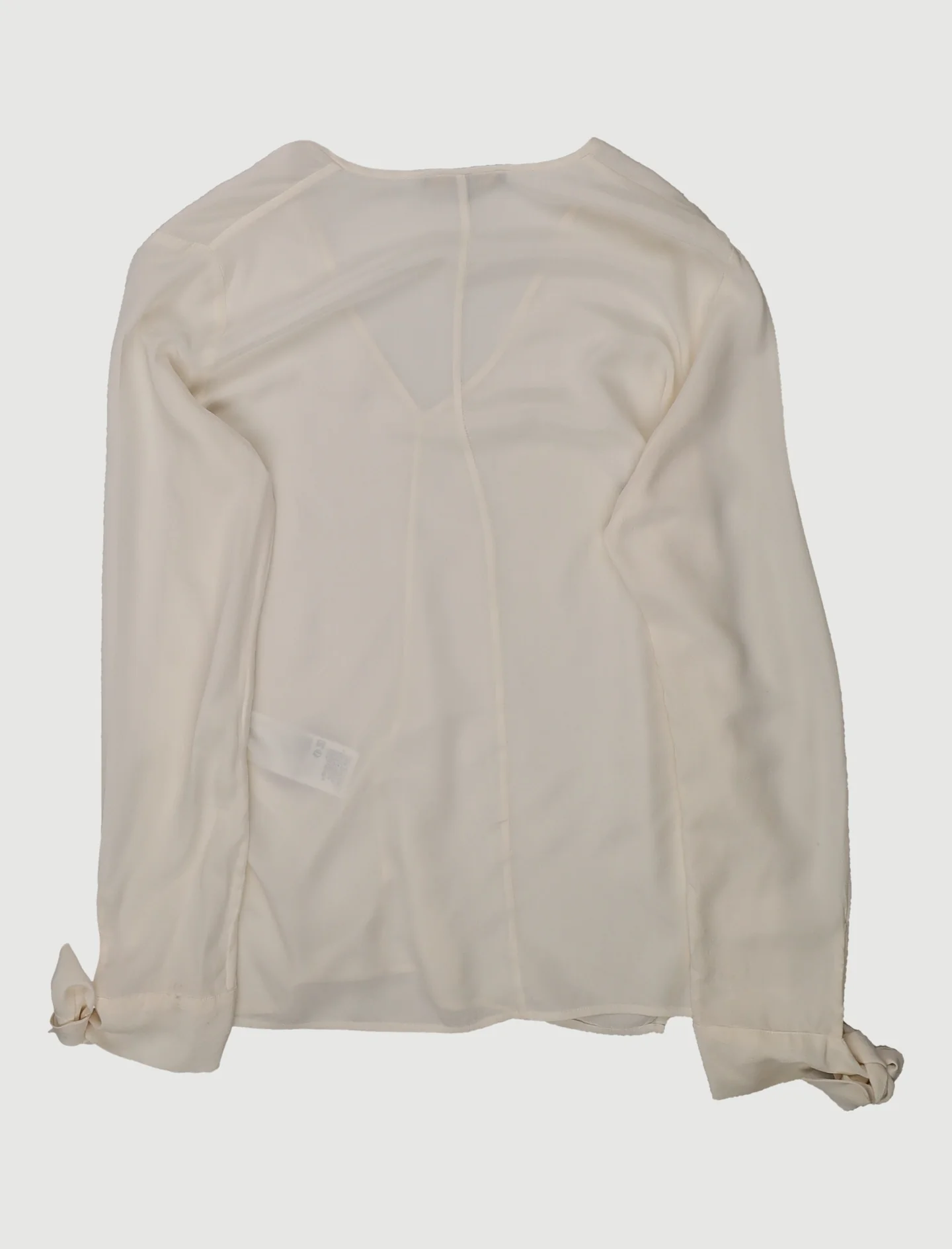 Blouse En Soie Avec Détails Noués - Taille M/38 - Image 3