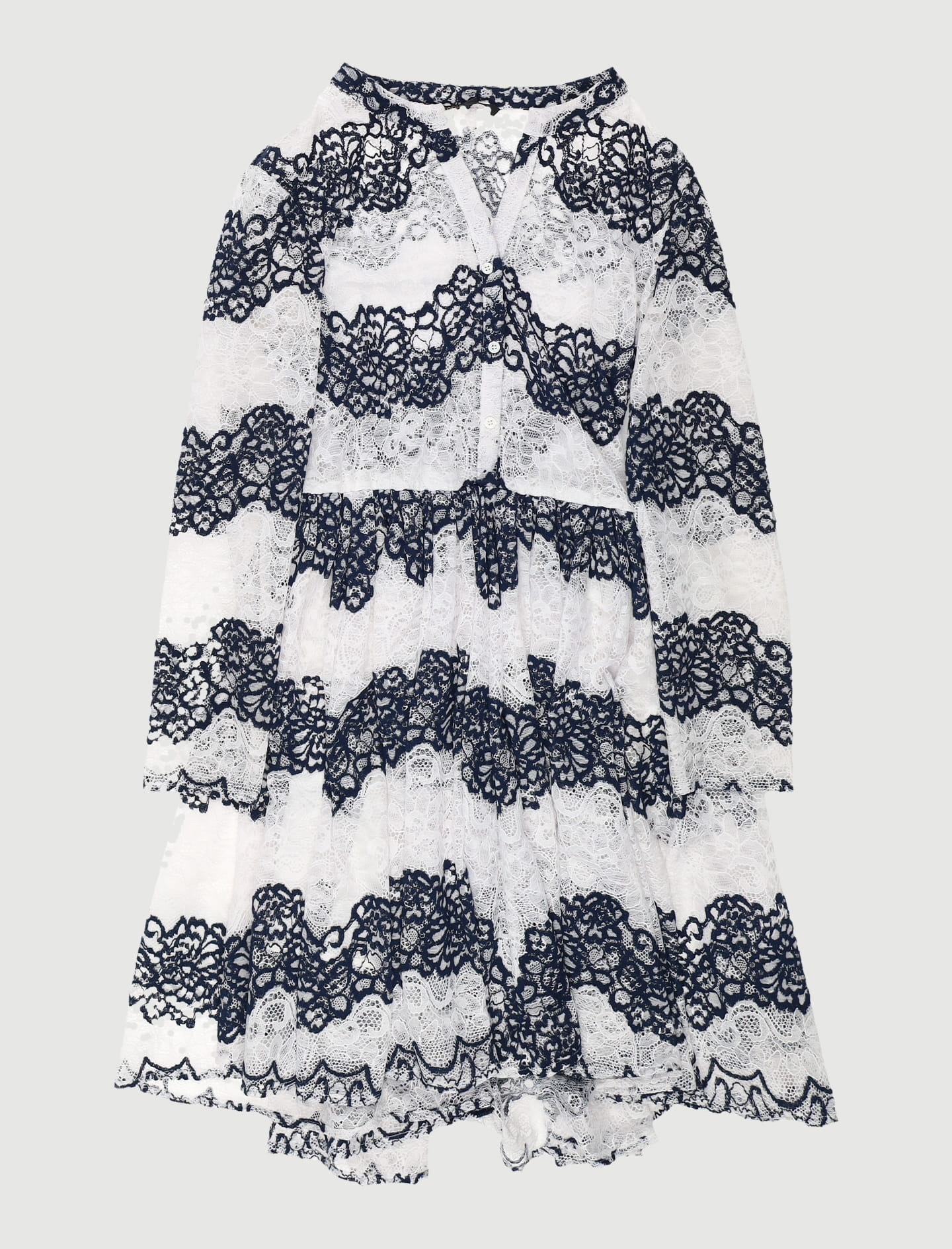 Robe En Dentelle Bicolore - Taille M/38 - Image 2