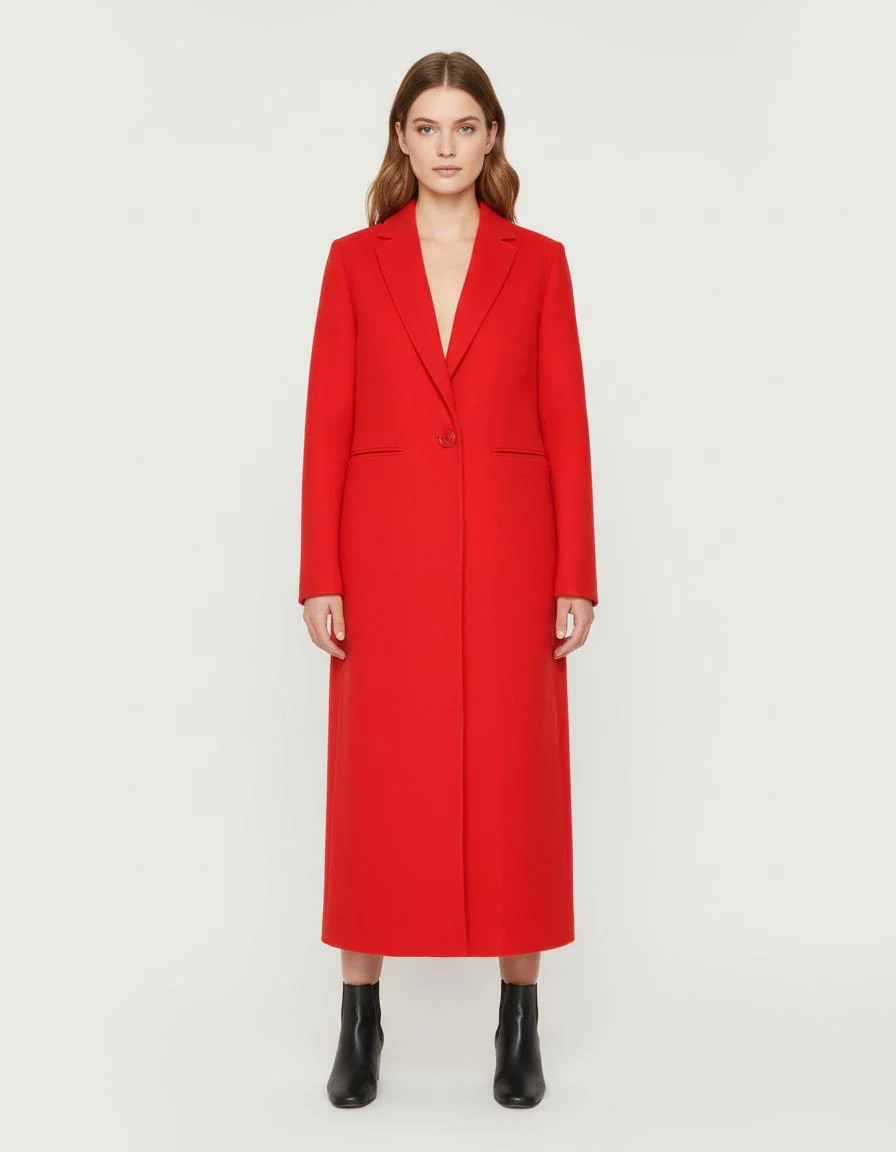 Manteau Long En Laine Double Face - Taille S/36