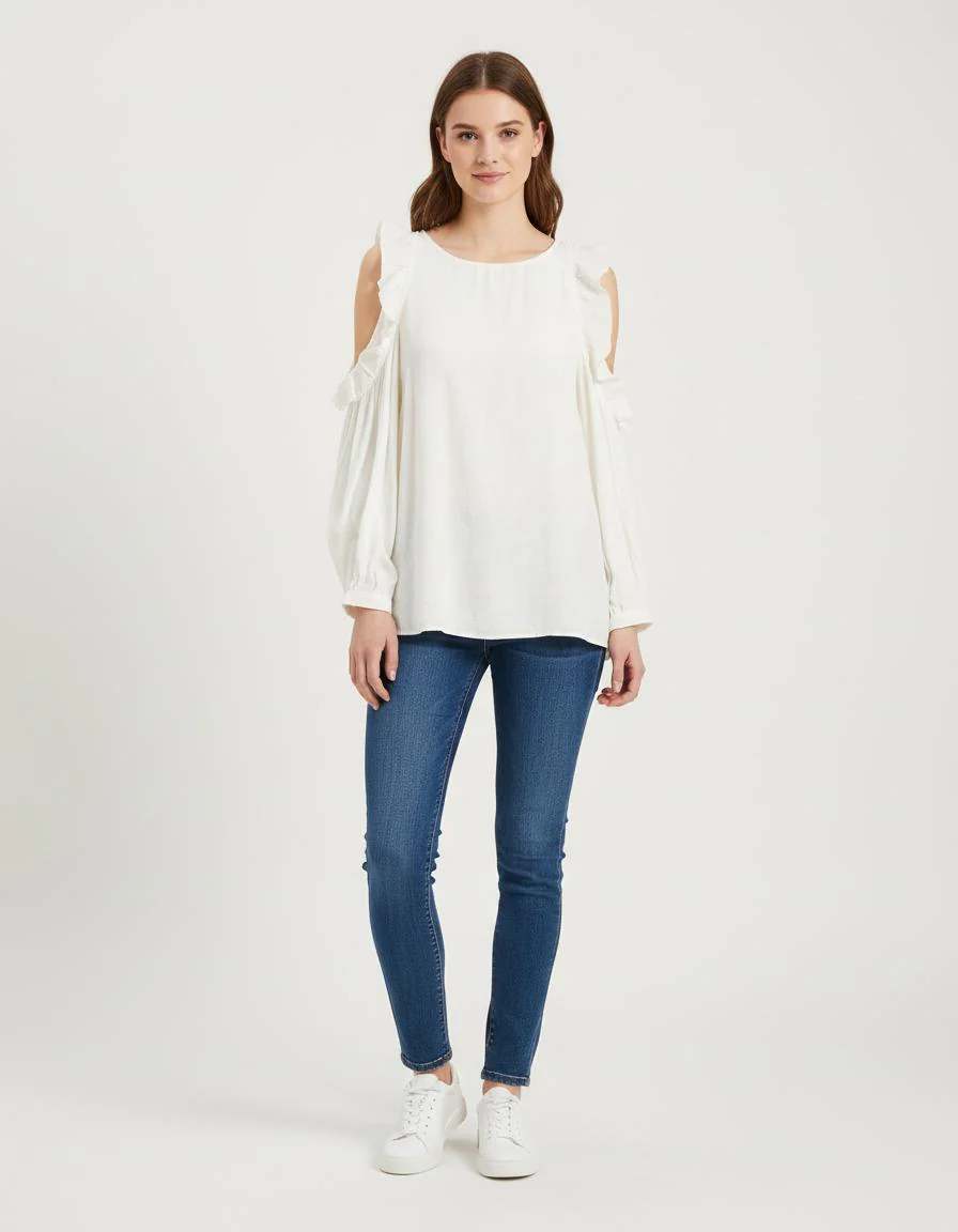 Top Fluide Ouvert Aux Épaules - Taille S/36
