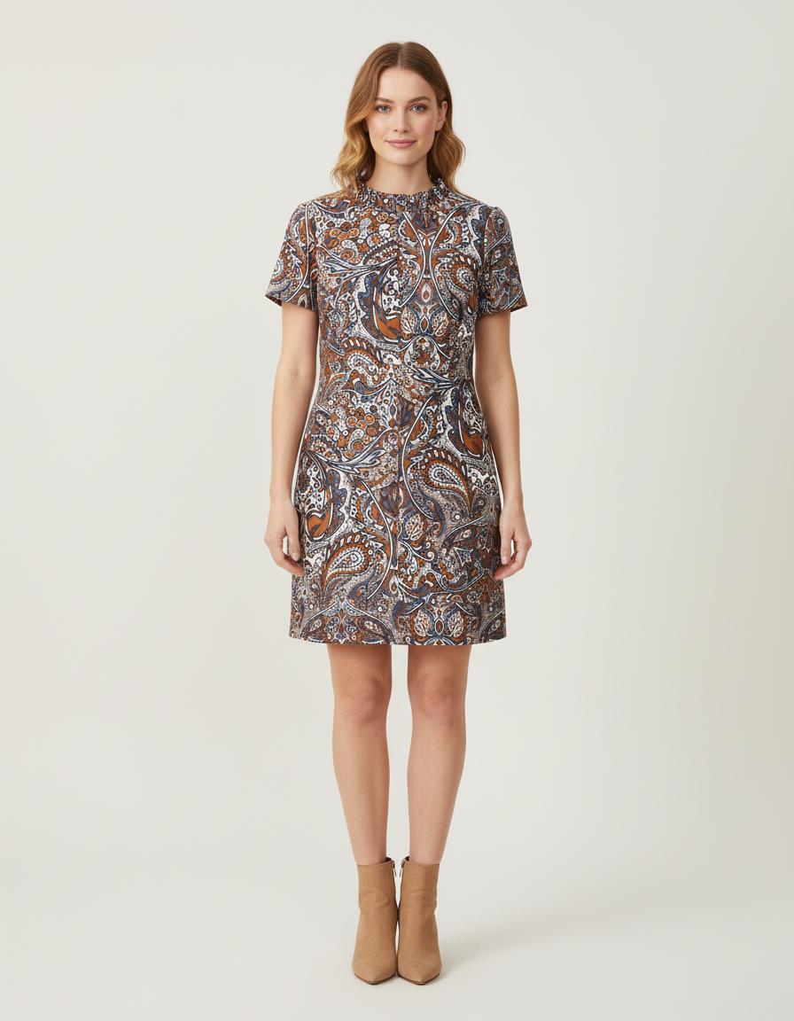 Robe Droite En Jacquard - Taille L/40