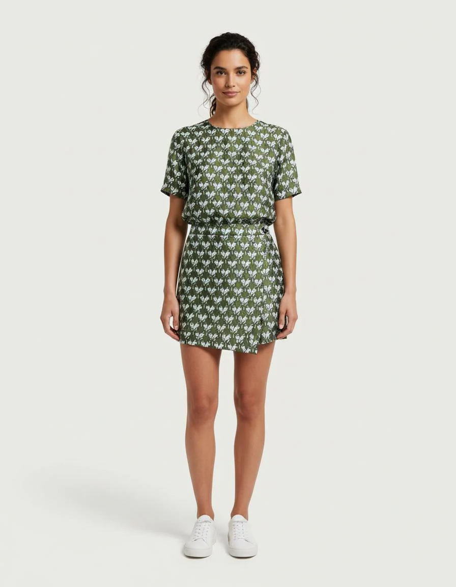 Short-Jupe En Jacquard - Taille M/38
