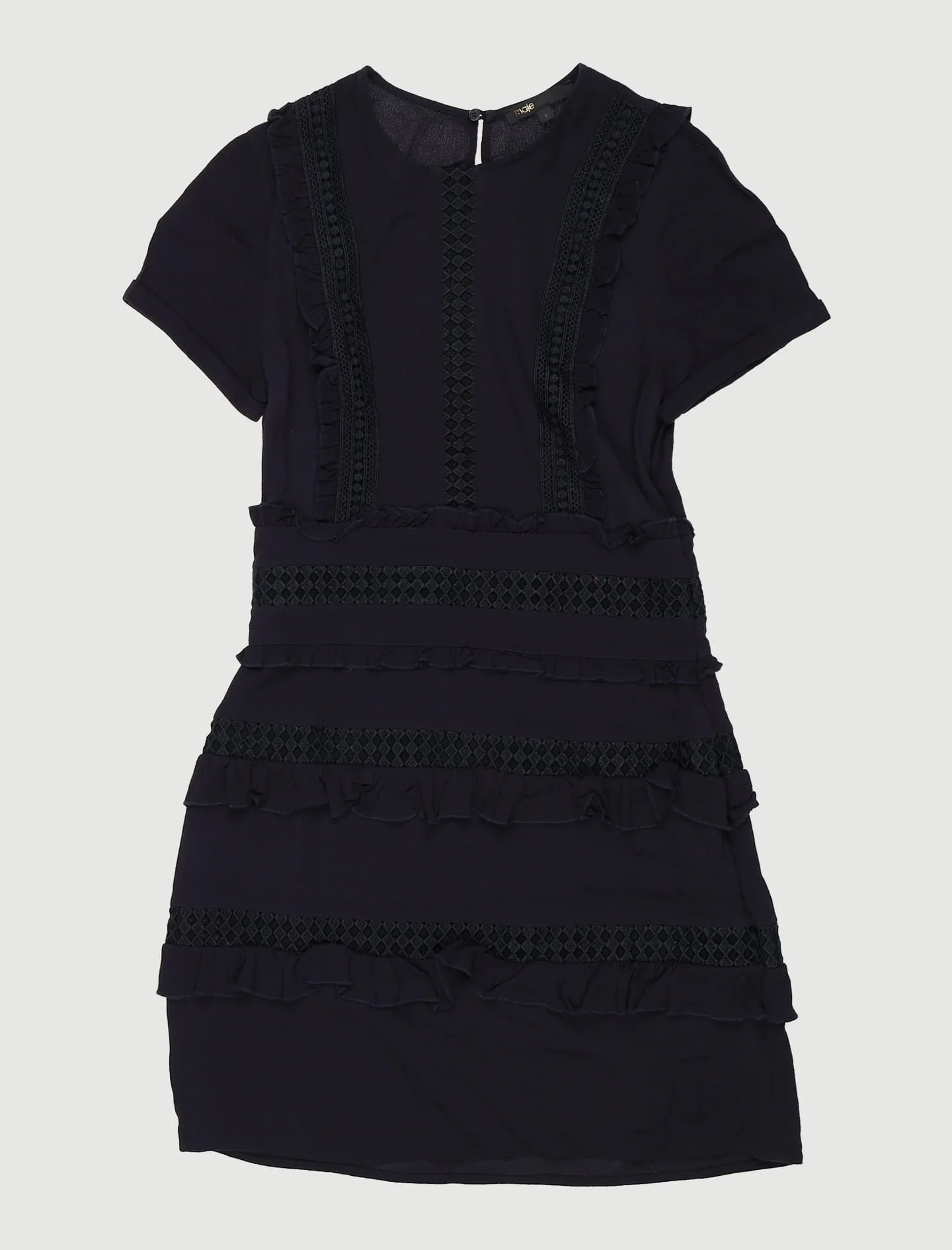 Robe Courte Avec Détails Volantés - Taille S/36 - Image 2