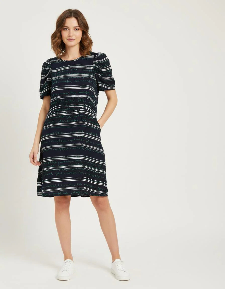 Robe Courte Avec Inscriptions - Taille M/38