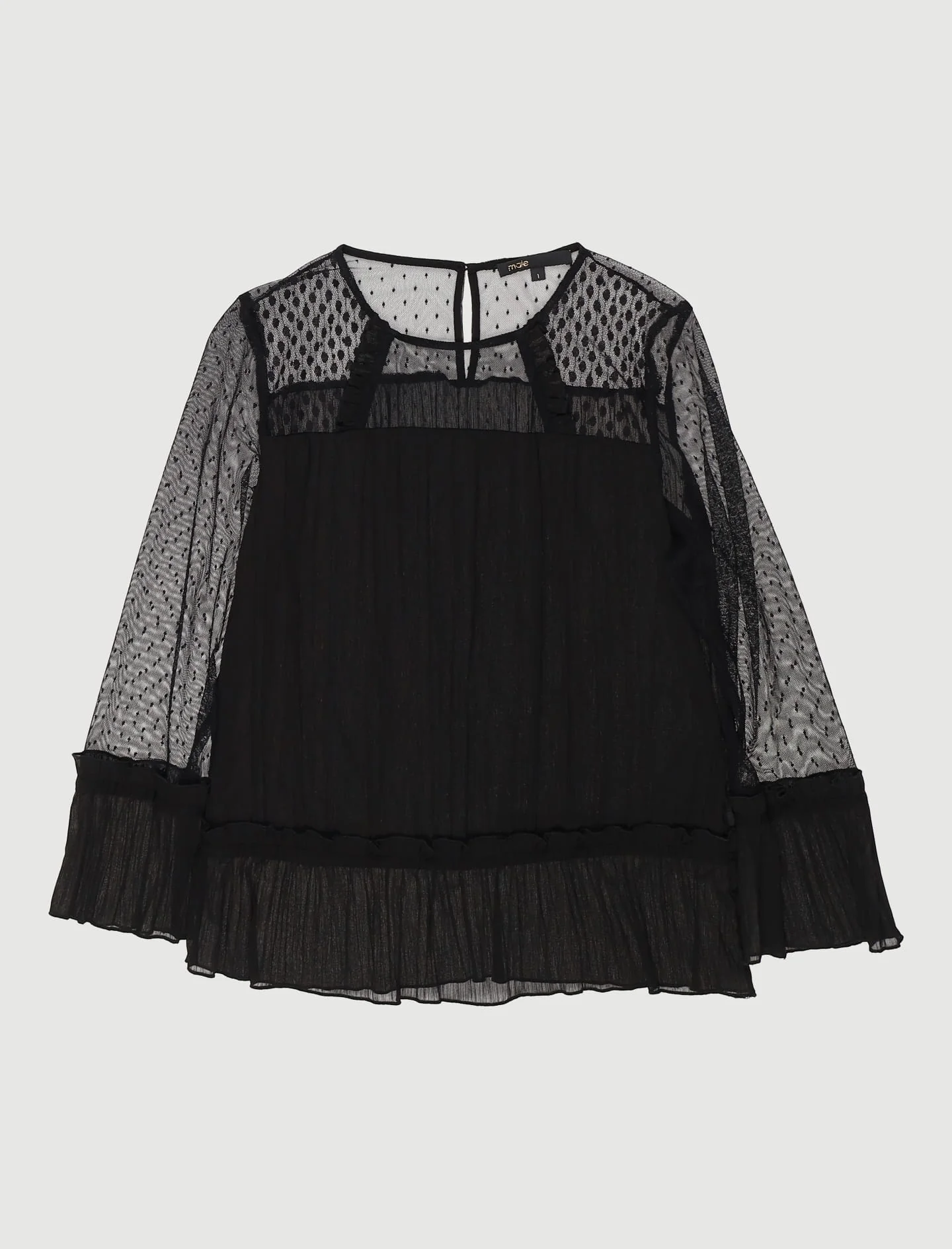 Top Fluide Et Plissé Avec Plumetis - Taille S/36 - Image 2