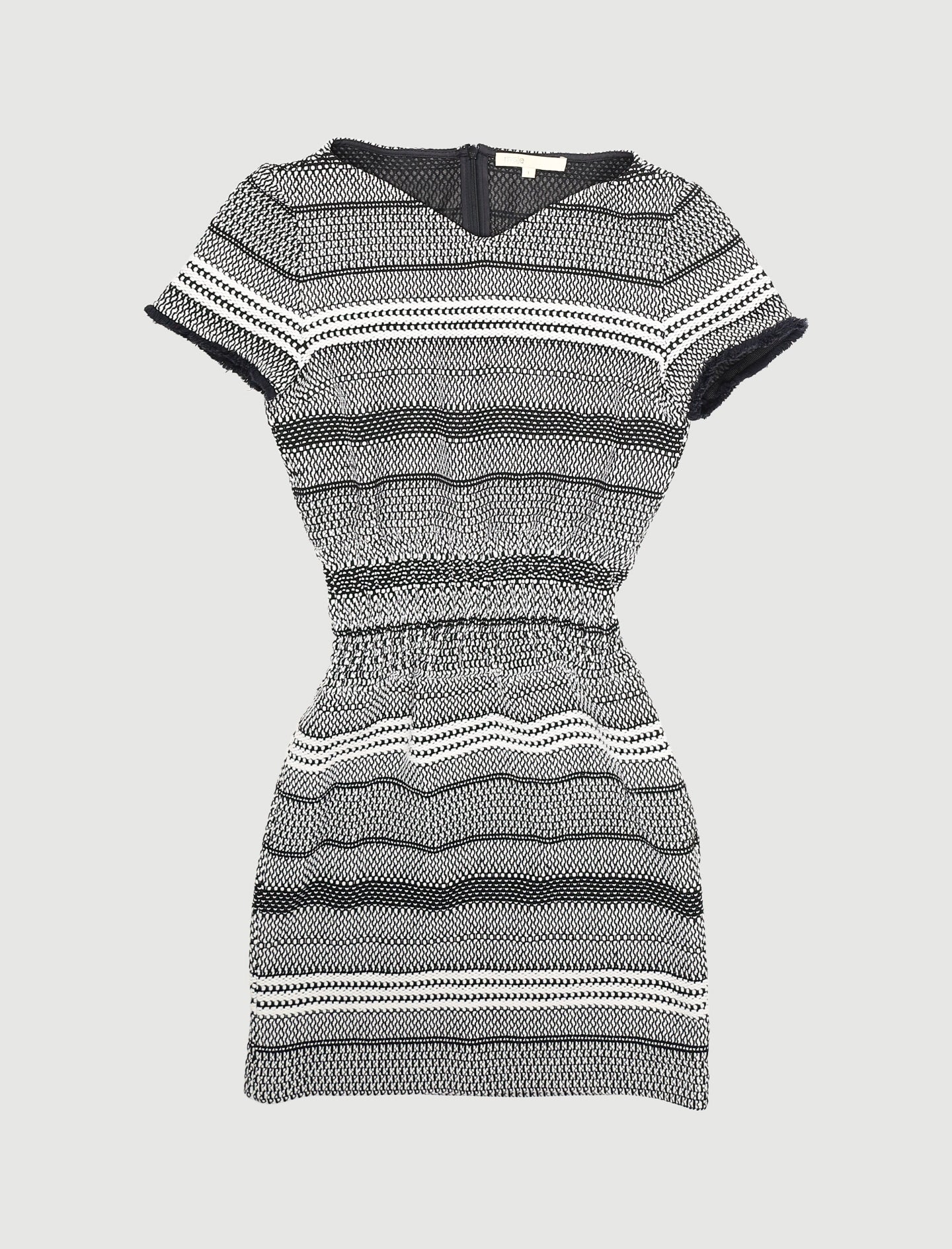 Robe En Maille Bicolore À Smocks - Taille S/36 - Image 2