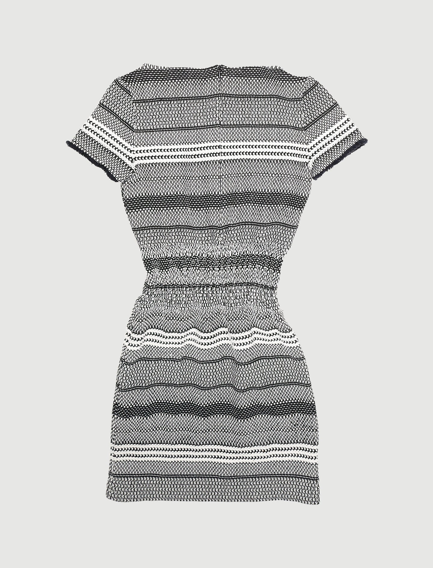 Robe En Maille Bicolore À Smocks - Taille S/36 - Image 3