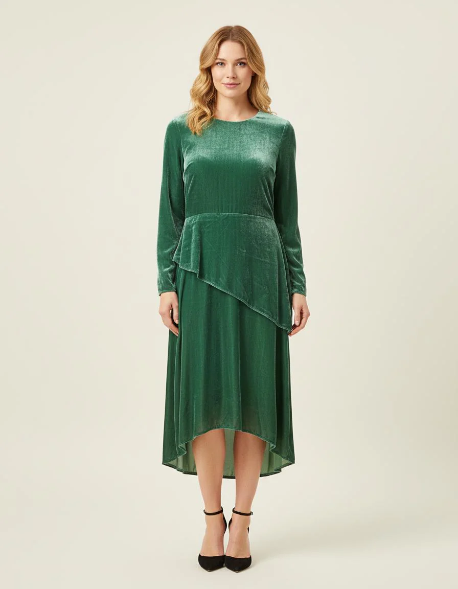Robe Longue En Velours - Taille M/38