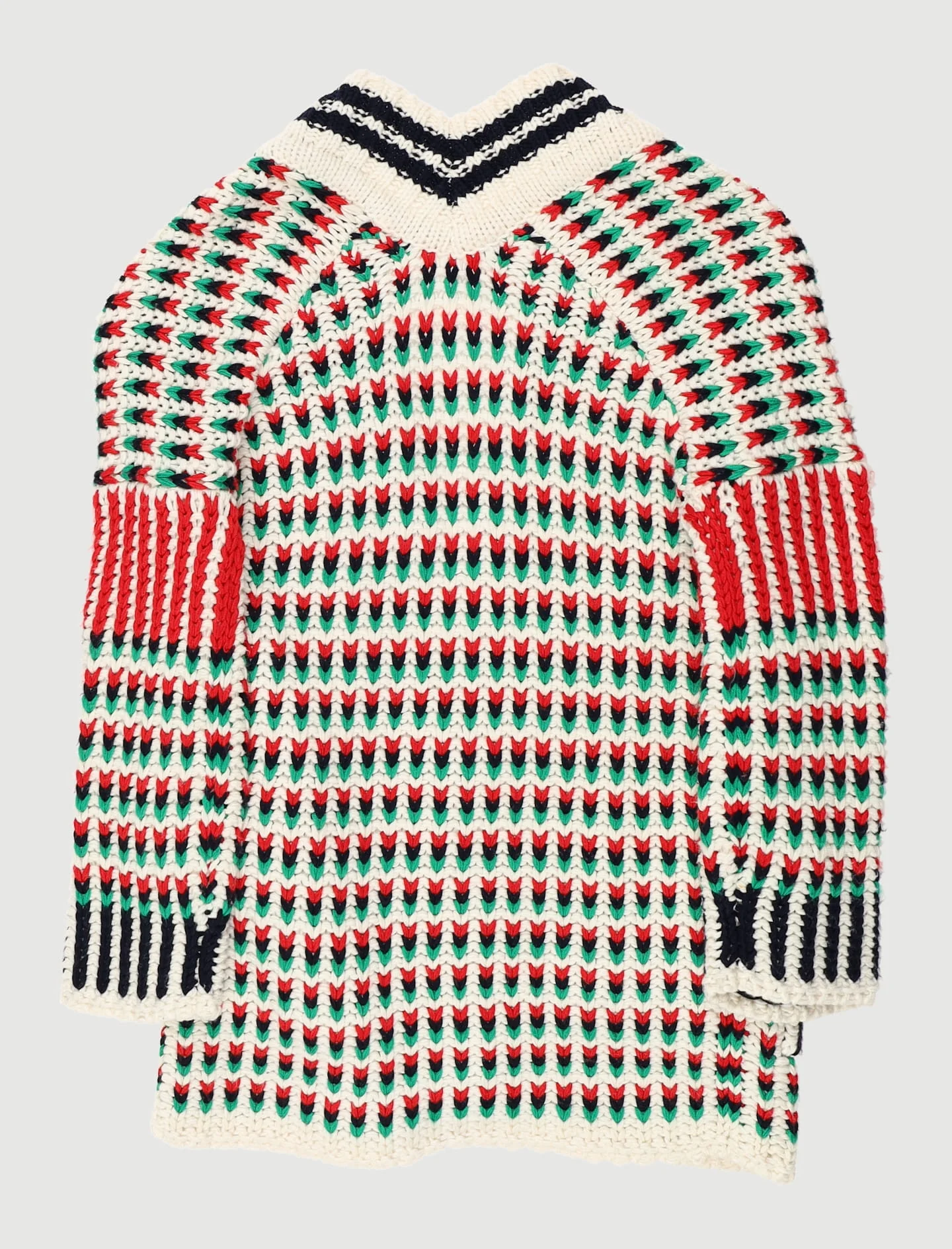 Cardigan Long En Maille Multicolore - Taille S/36 - Image 3