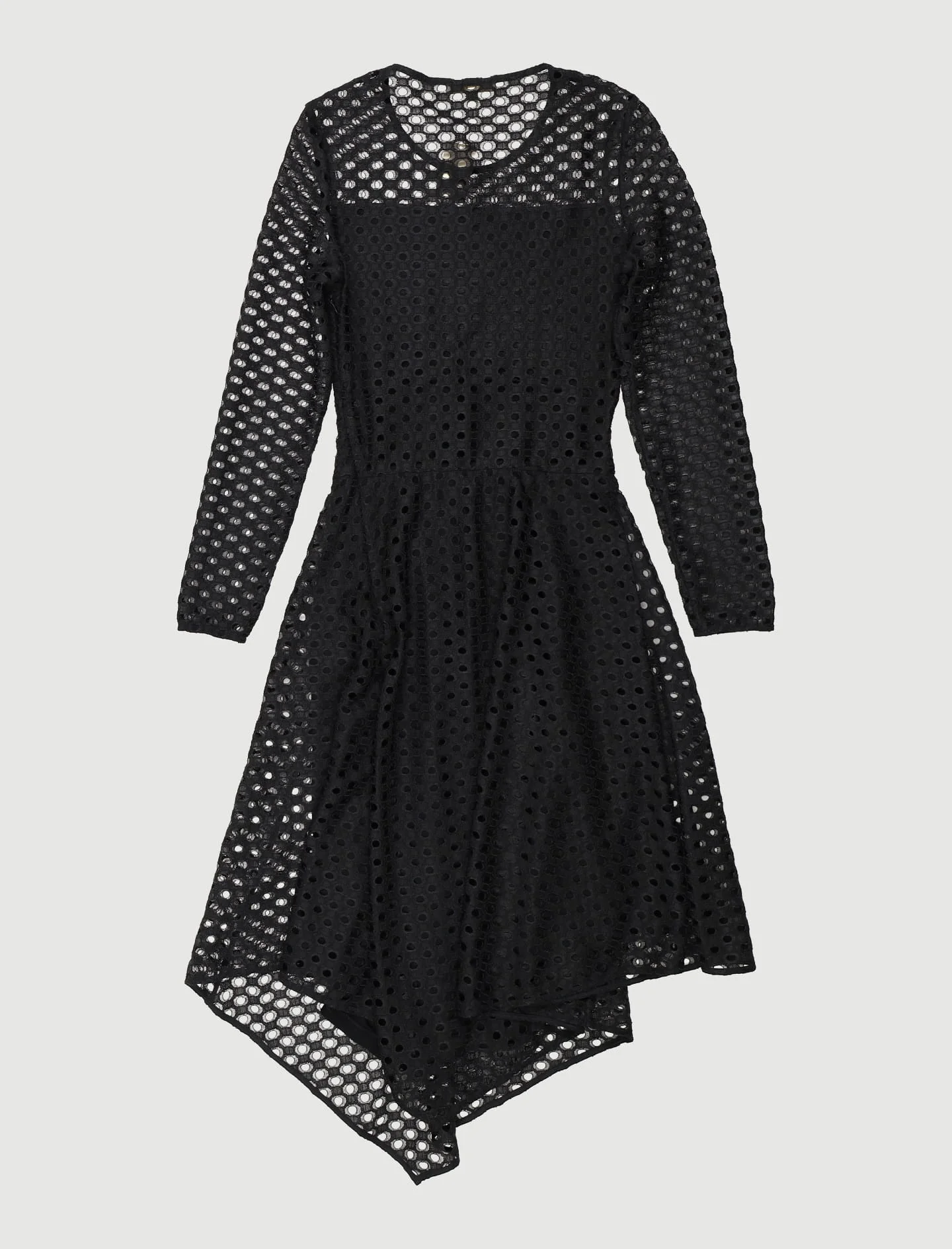 Robe Longue Asymétrique En Dentelle - Taille S/36 - Image 3