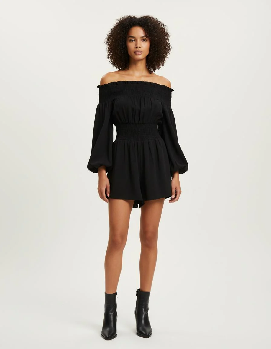 Combishort Avec Smocks - Taille M/38