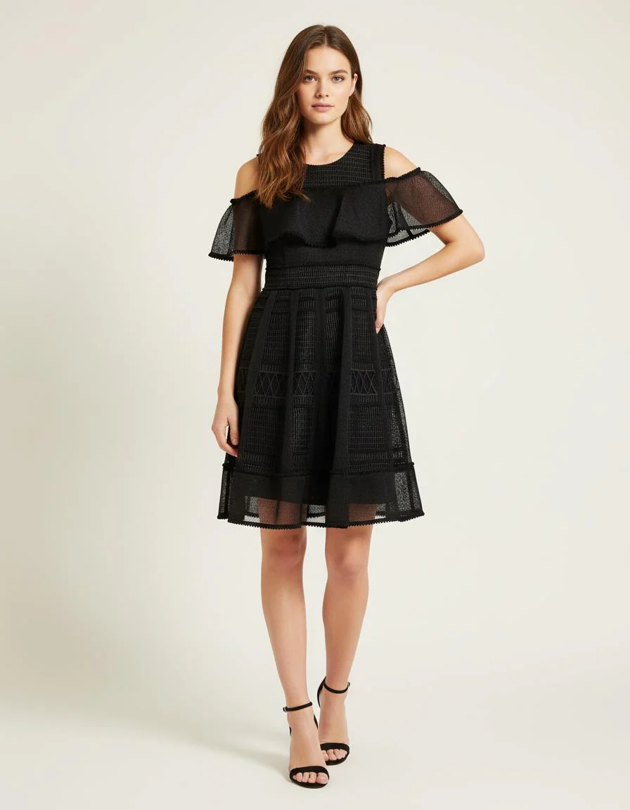 Robe Sans Manches En Maille Filet - Taille S/36