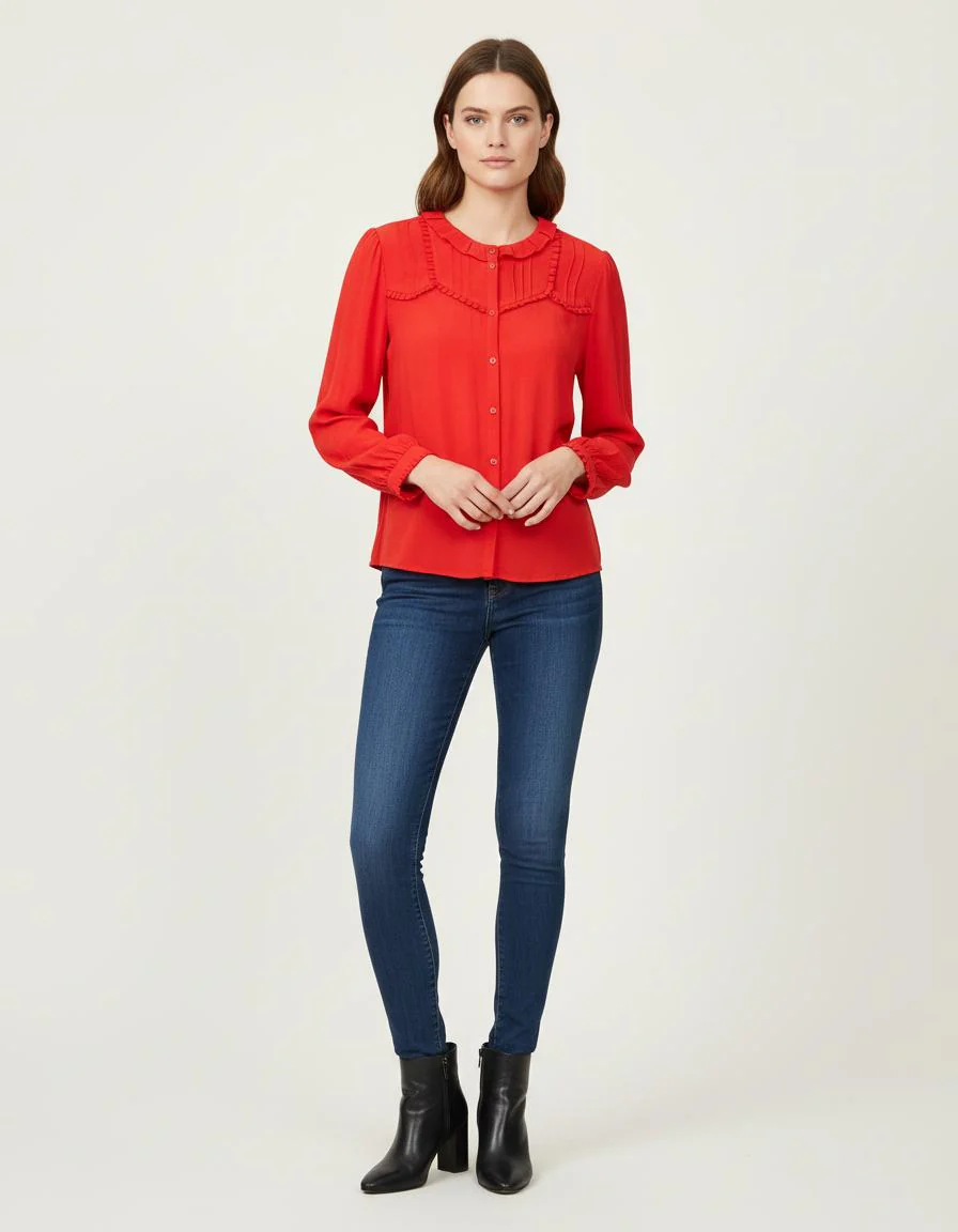 Chemise À Collerette - Taille S/36