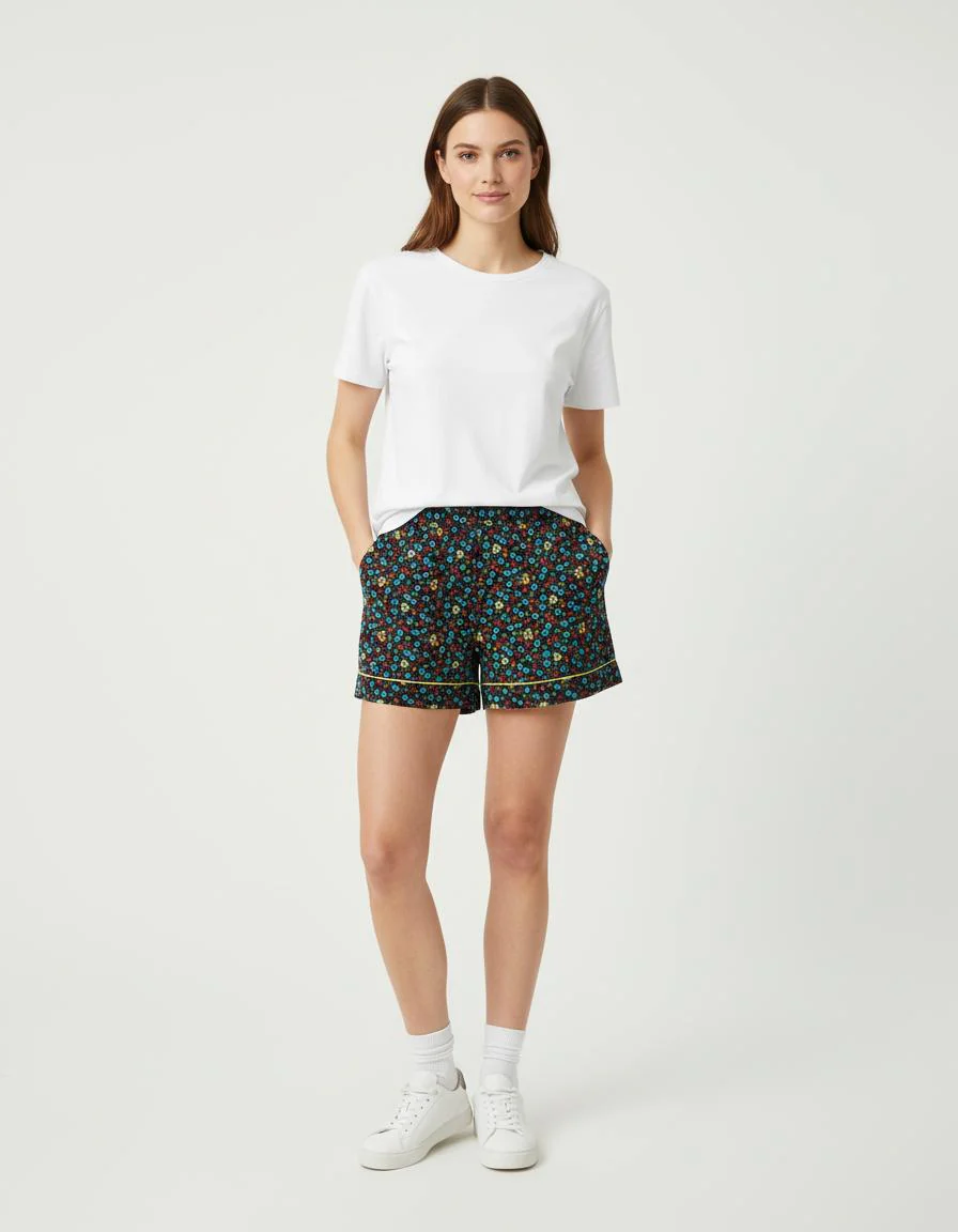 Short À Imprimé Floral - Taille M/38