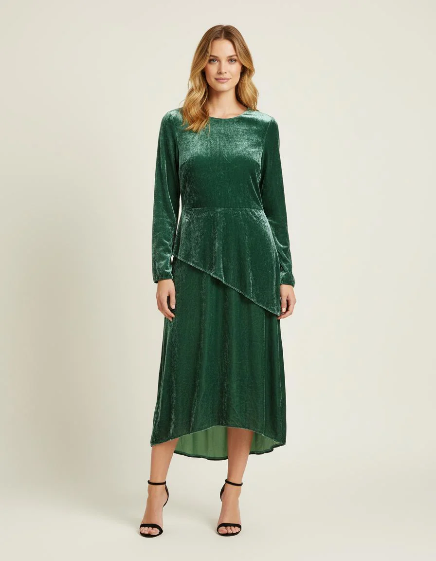 Robe Longue En Velours - Taille S/36