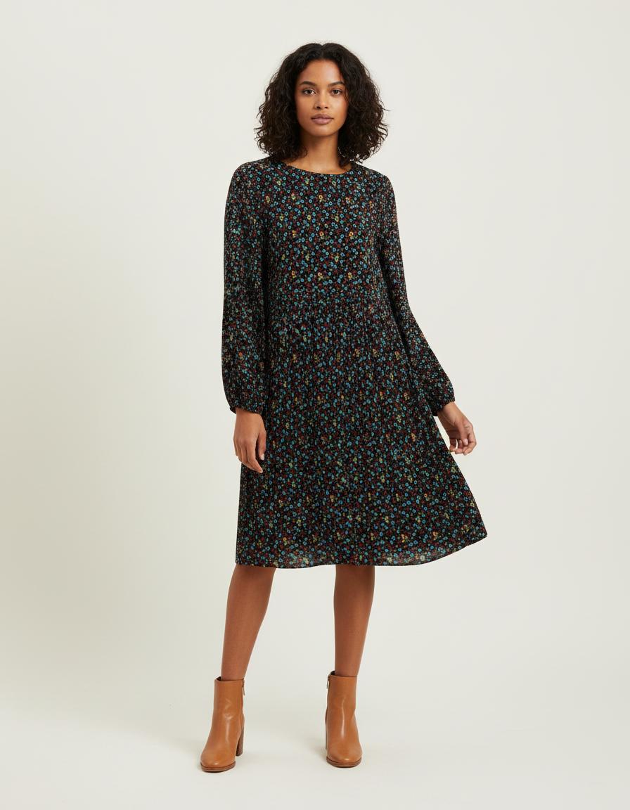 Robe Plissée Imprimée - Taille S/36