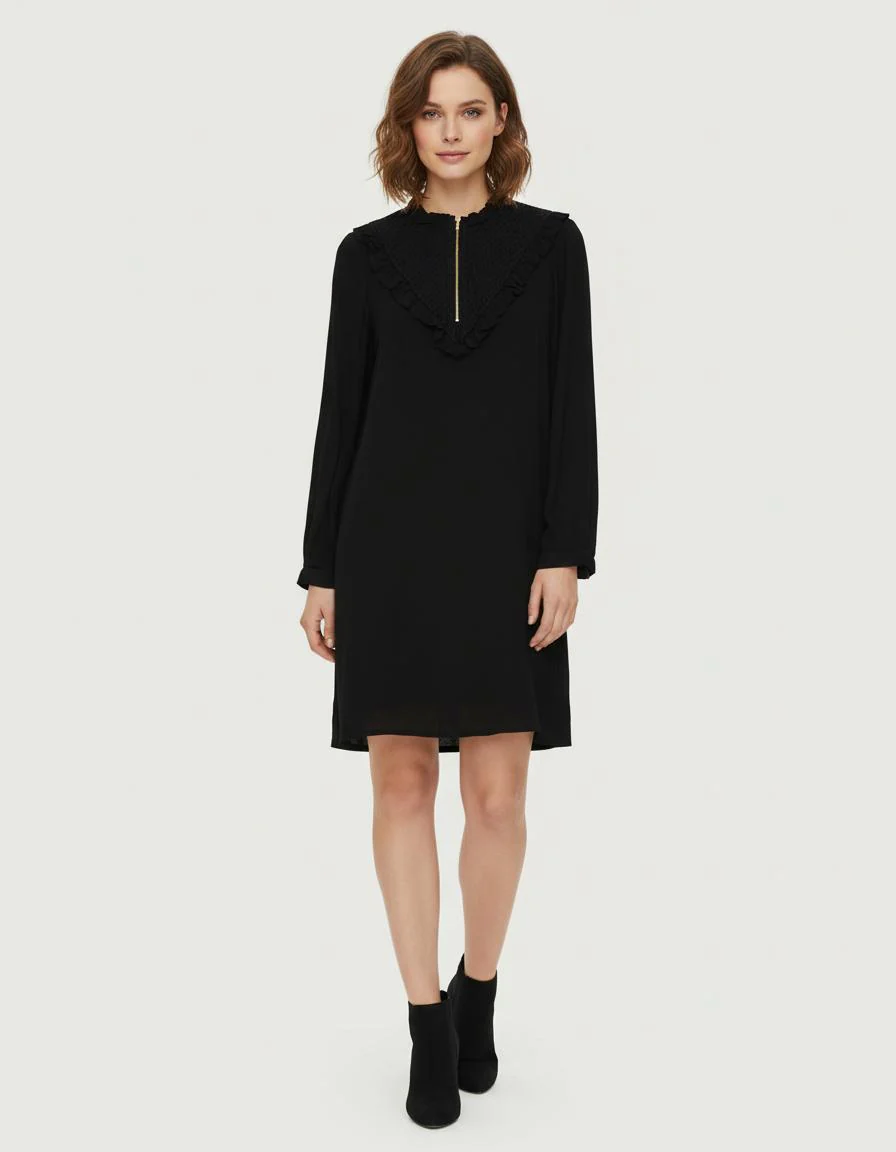 Robe Courte Avec Colleretteâ - Taille S/36