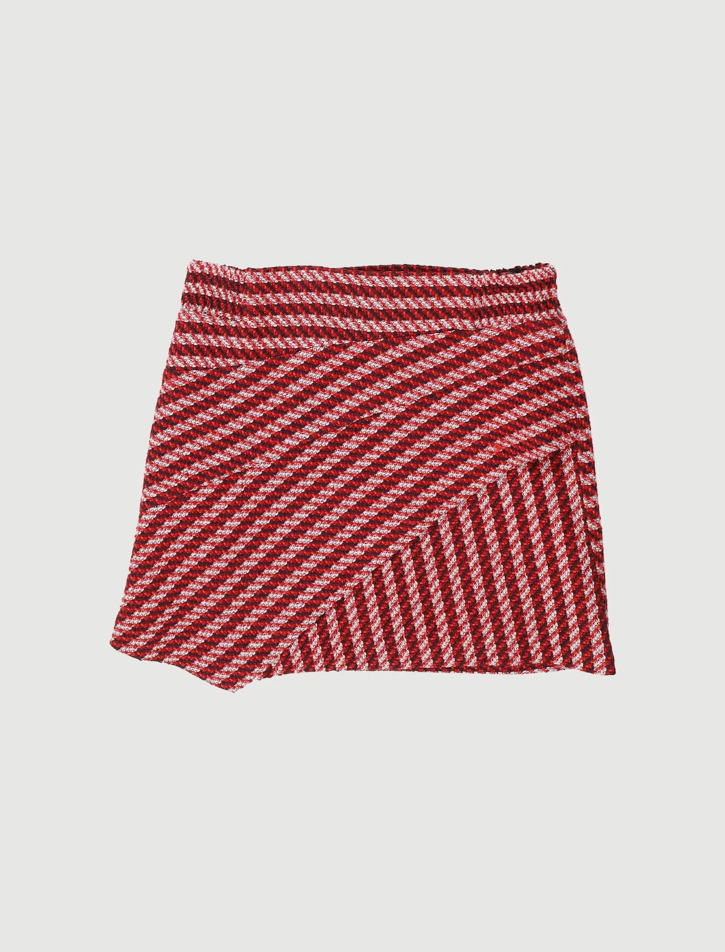 Mini-Jupe Asymétrique En Jacquard - Taille L/40 - Image 2