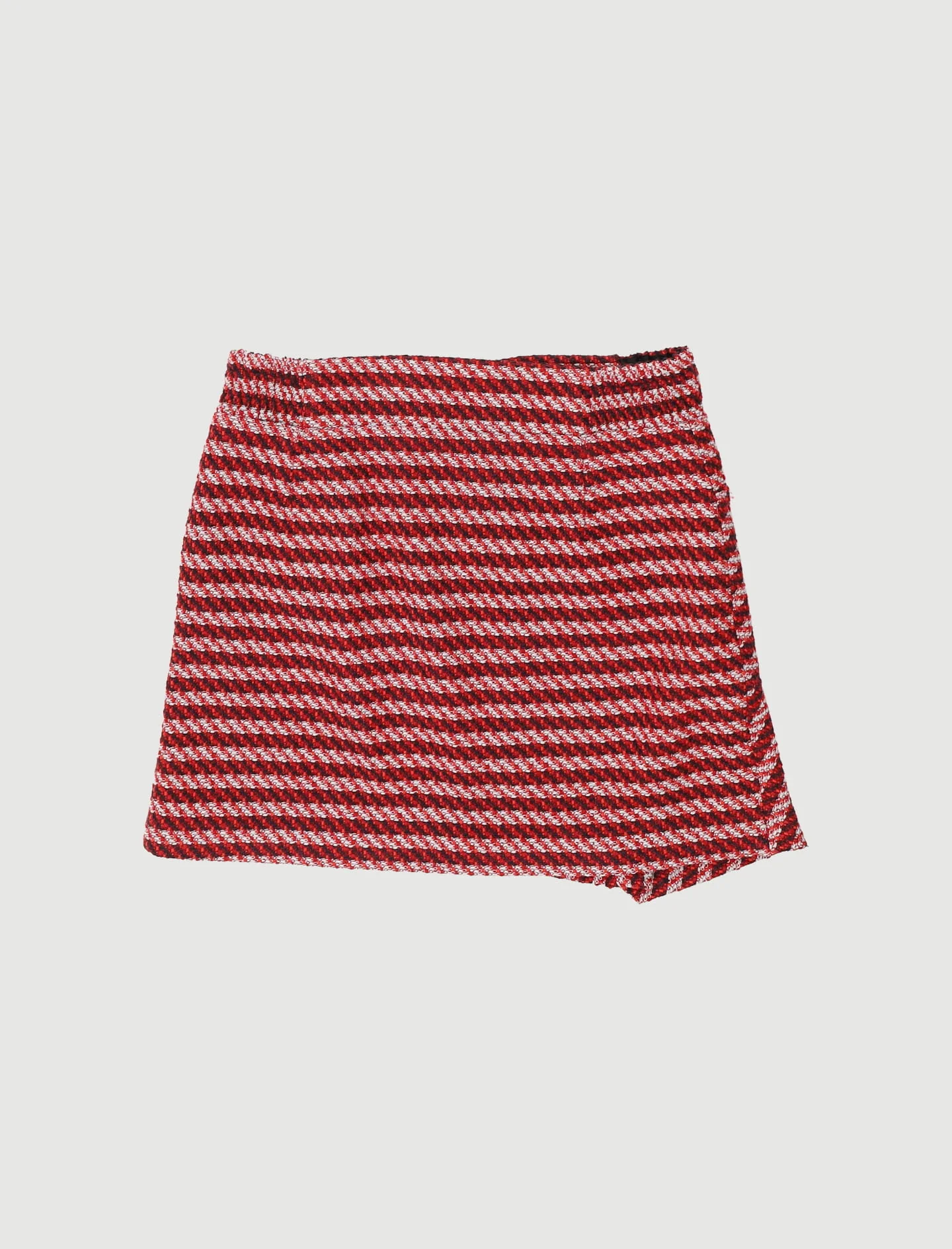 Mini-Jupe Asymétrique En Jacquard - Taille L/40 - Image 3
