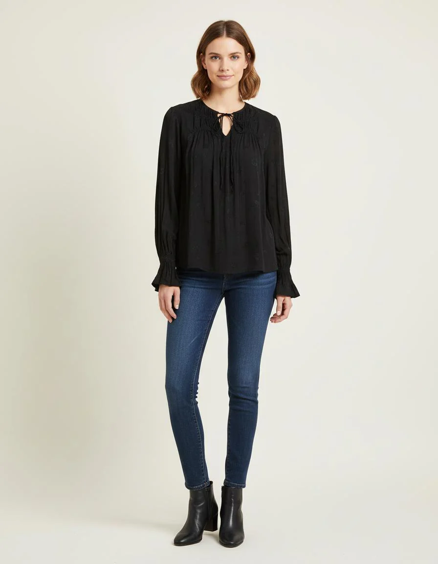 Top Fluide Froncé - Taille S/36