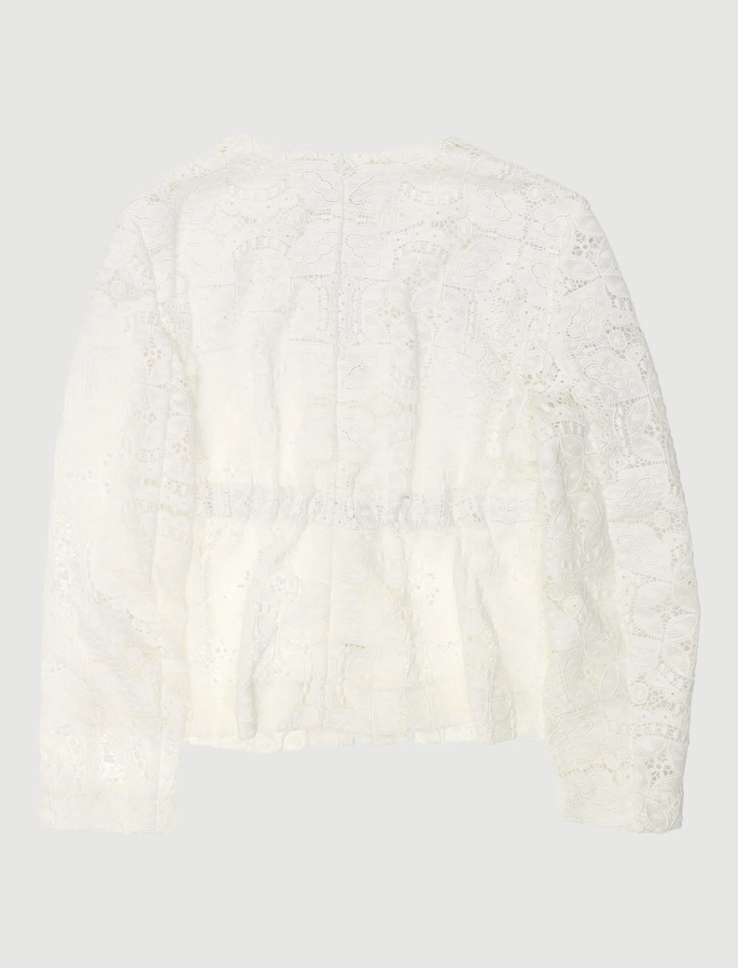 Veste Courte En Guipure De Dentelle - Taille S/36 - Image 3