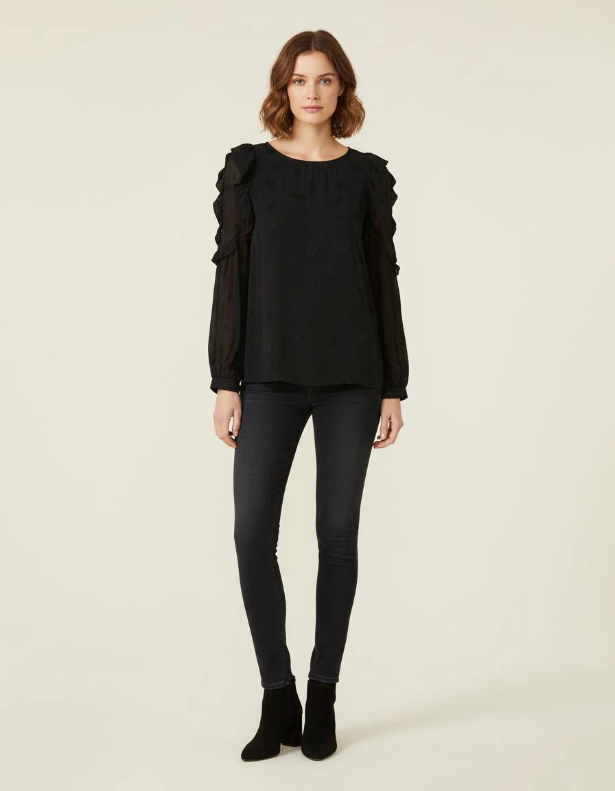 Top Fluide Ouvert Aux Épaules - Taille S/36