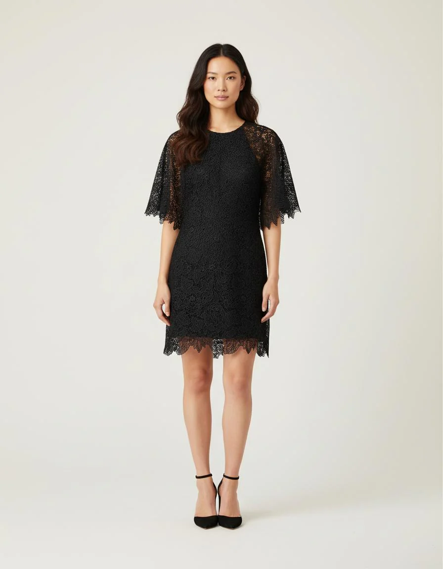 Robe Courte En Guipure - Taille S/36