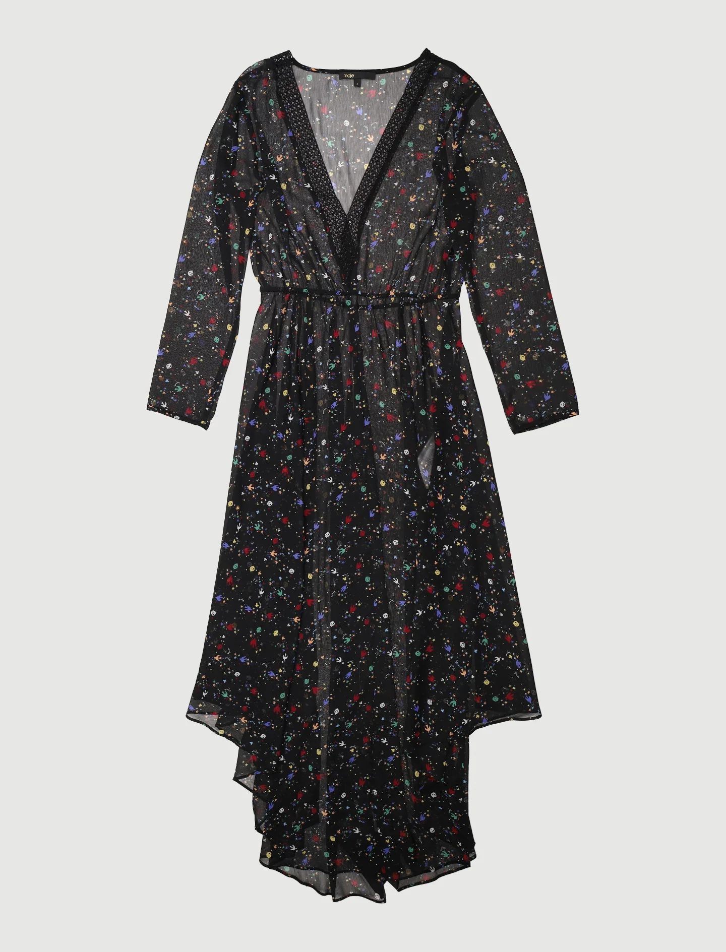Robe Longue En Mousseline Imprimée - Taille L/40 - Image 2
