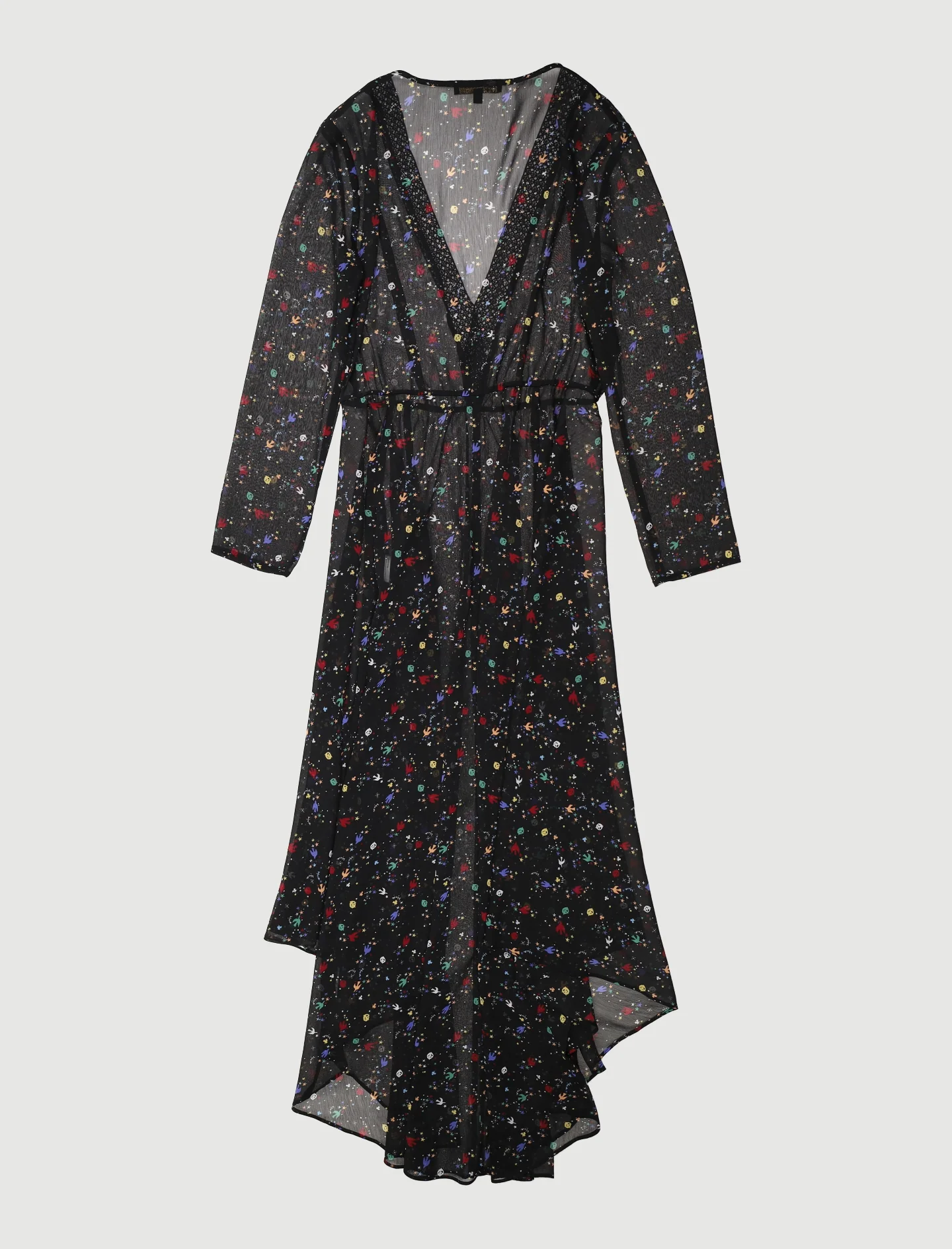 Robe Longue En Mousseline Imprimée - Taille L/40 - Image 3