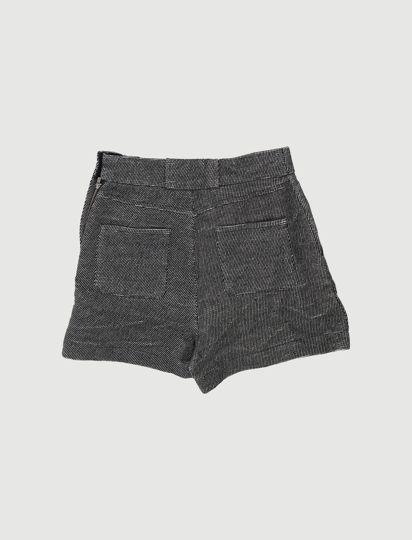 Short Taille Haute En Coton Et Lin - Taille S/36 - Image 3
