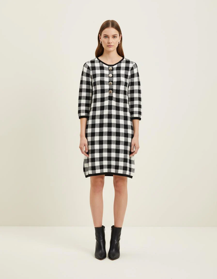 Robe Courte En Maille - Taille S/36