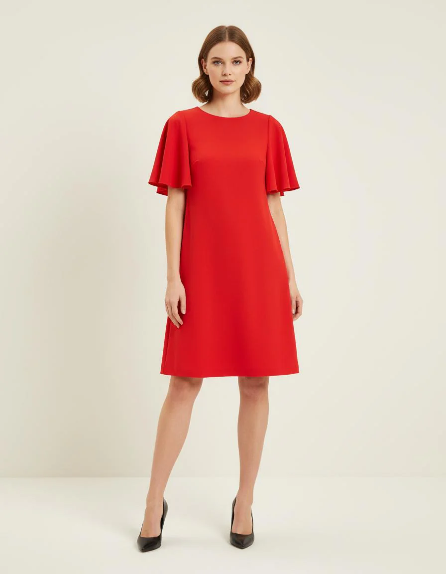 Robe À Manches Papillon - Taille L/40