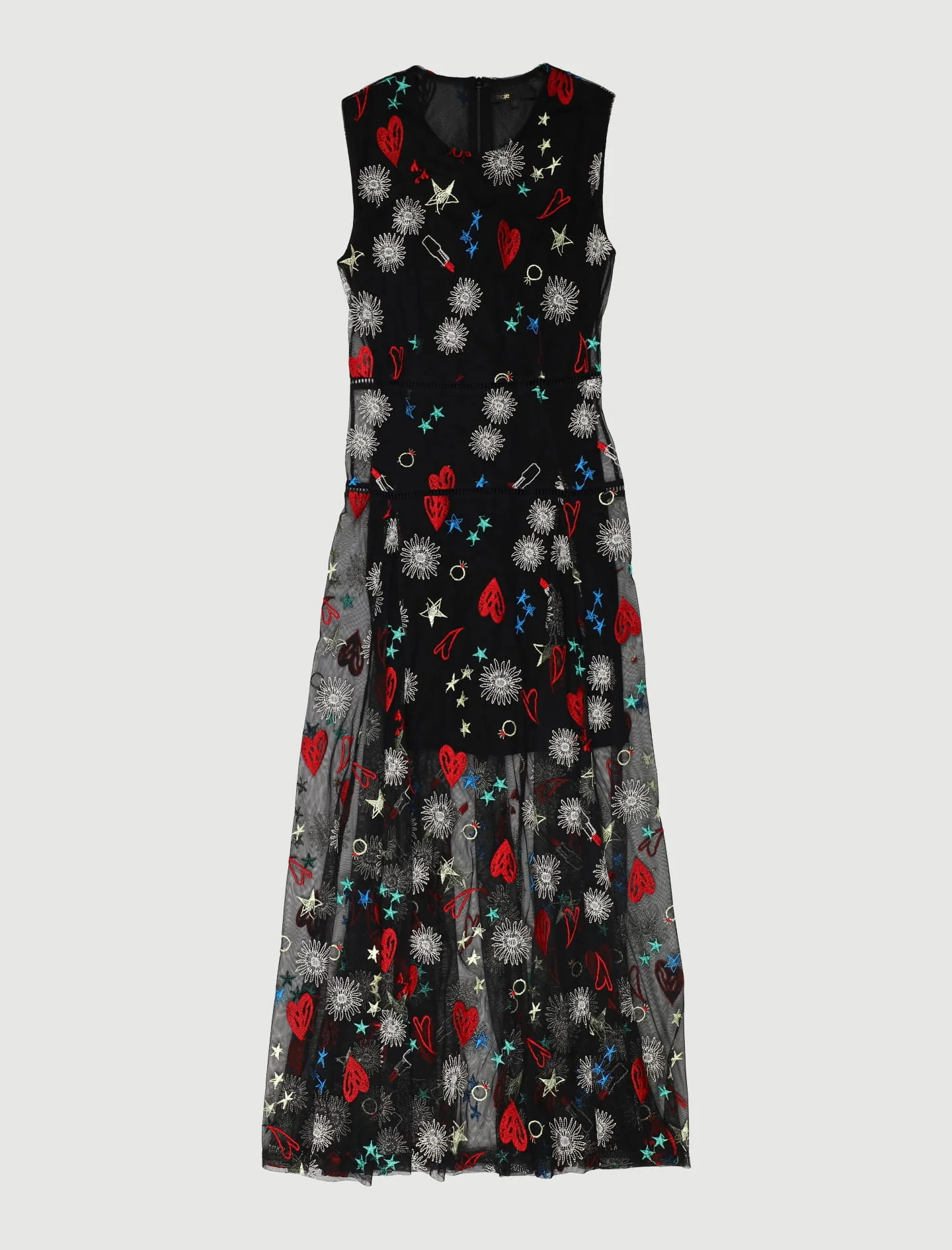 Robe Longue Avec Broderies En All-Over - Taille S/36 - Image 2