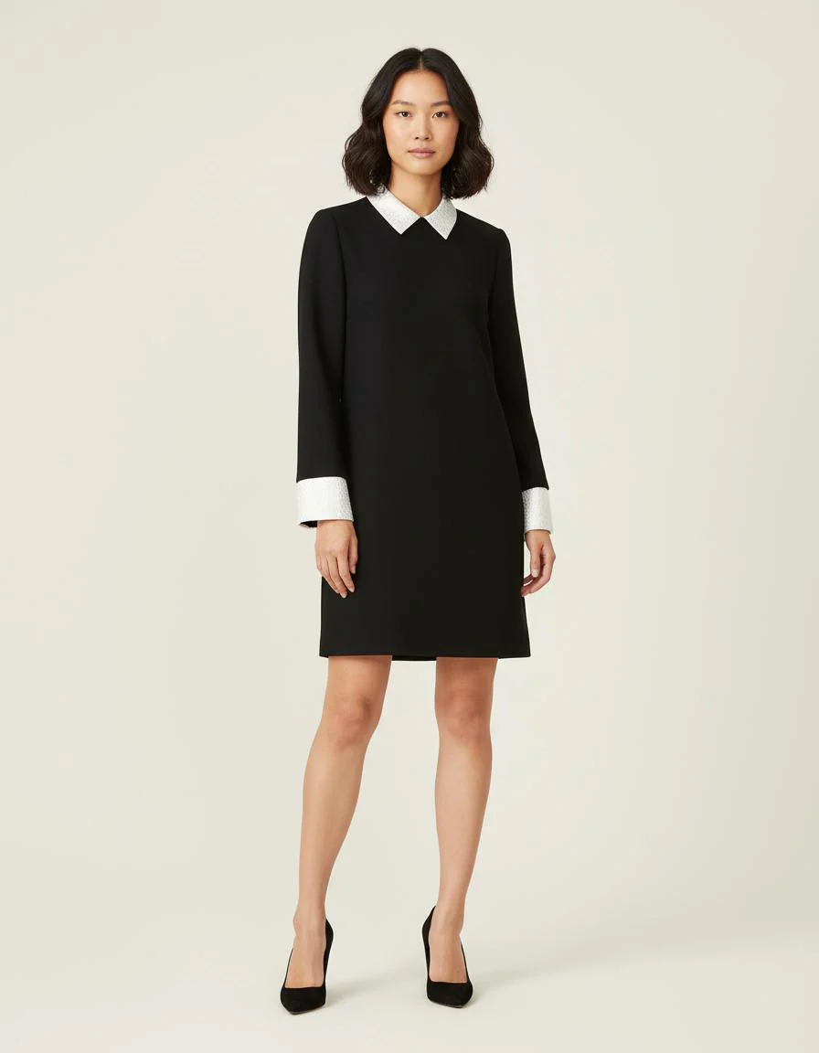 Robe Courte Effet Trompe-L'Oeil - Taille S/36