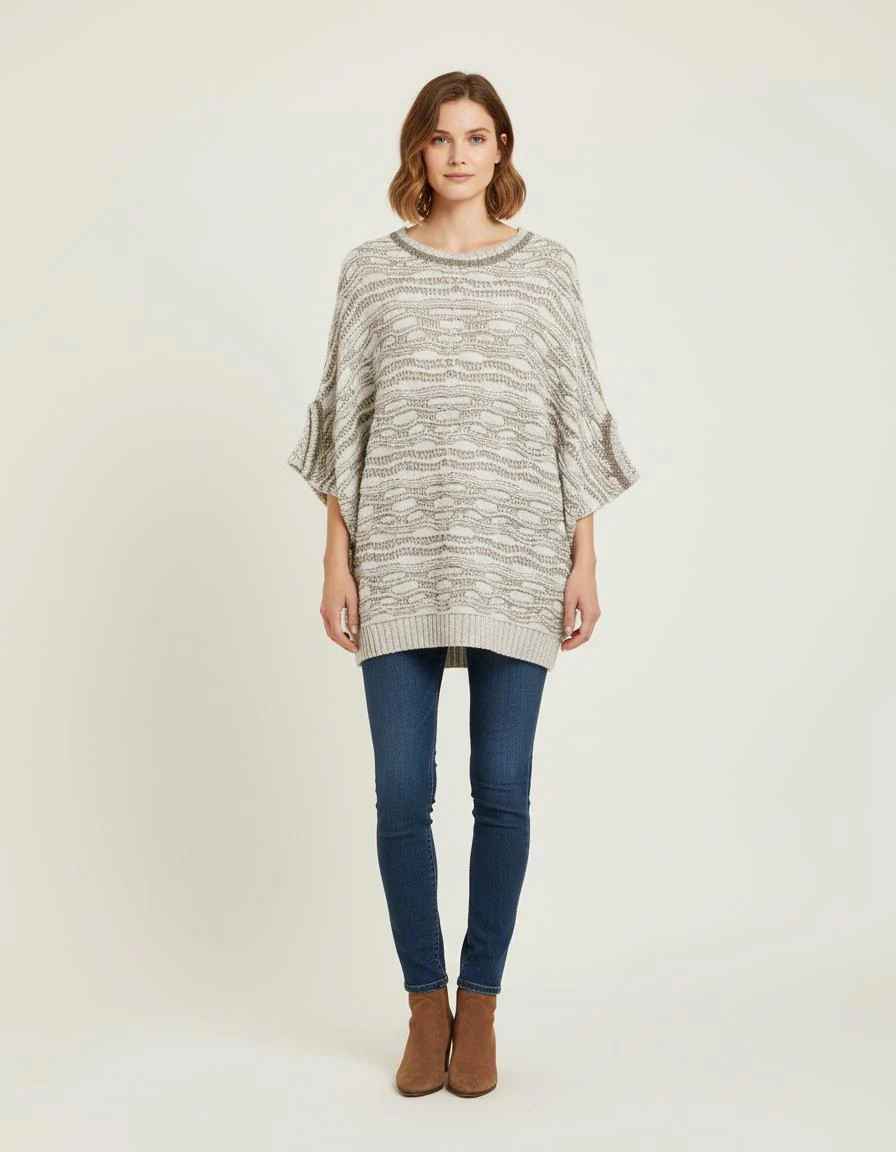 Pull Oversize Style Ponch - Taille T.U.