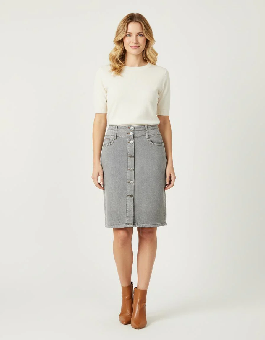 Jupe Crayon En Jean - Taille L/40