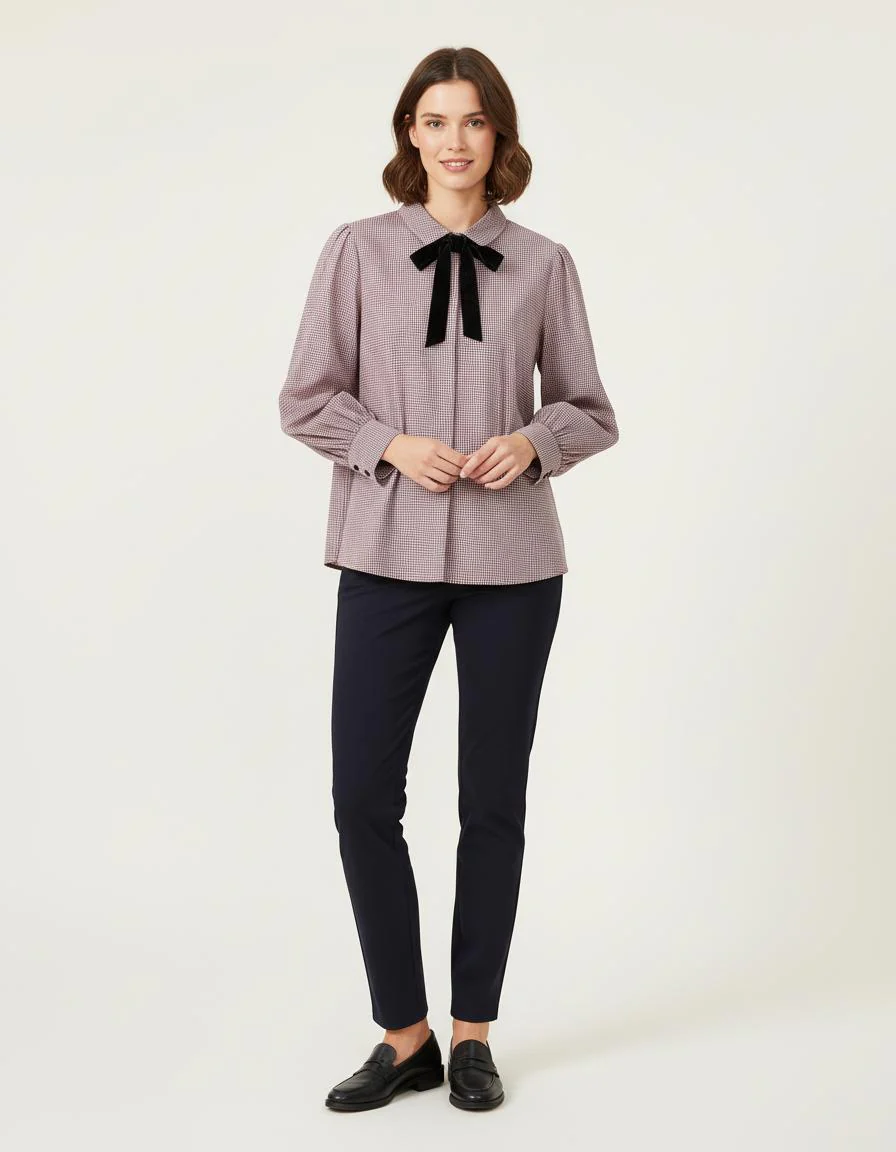 Chemise À Fins Carreaux - Taille S/36