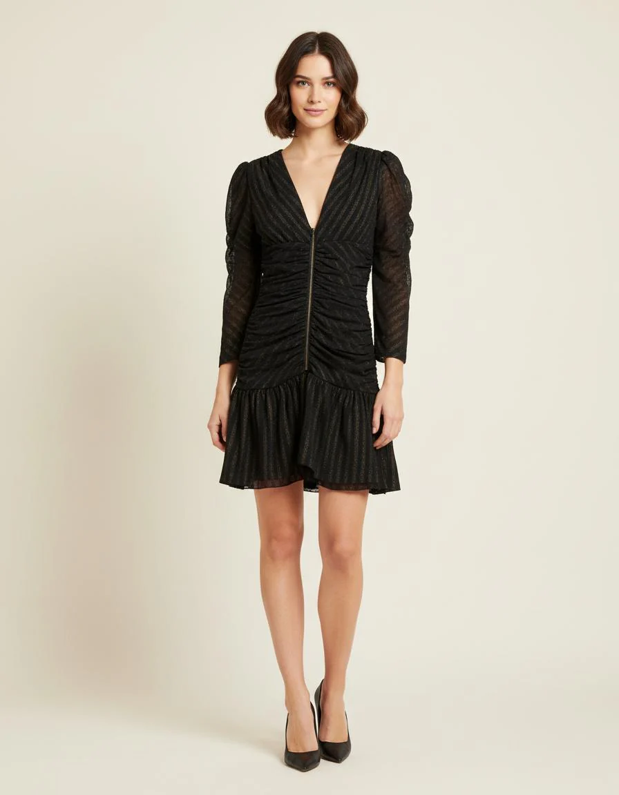 Robe Courte Drapée - Taille S/36