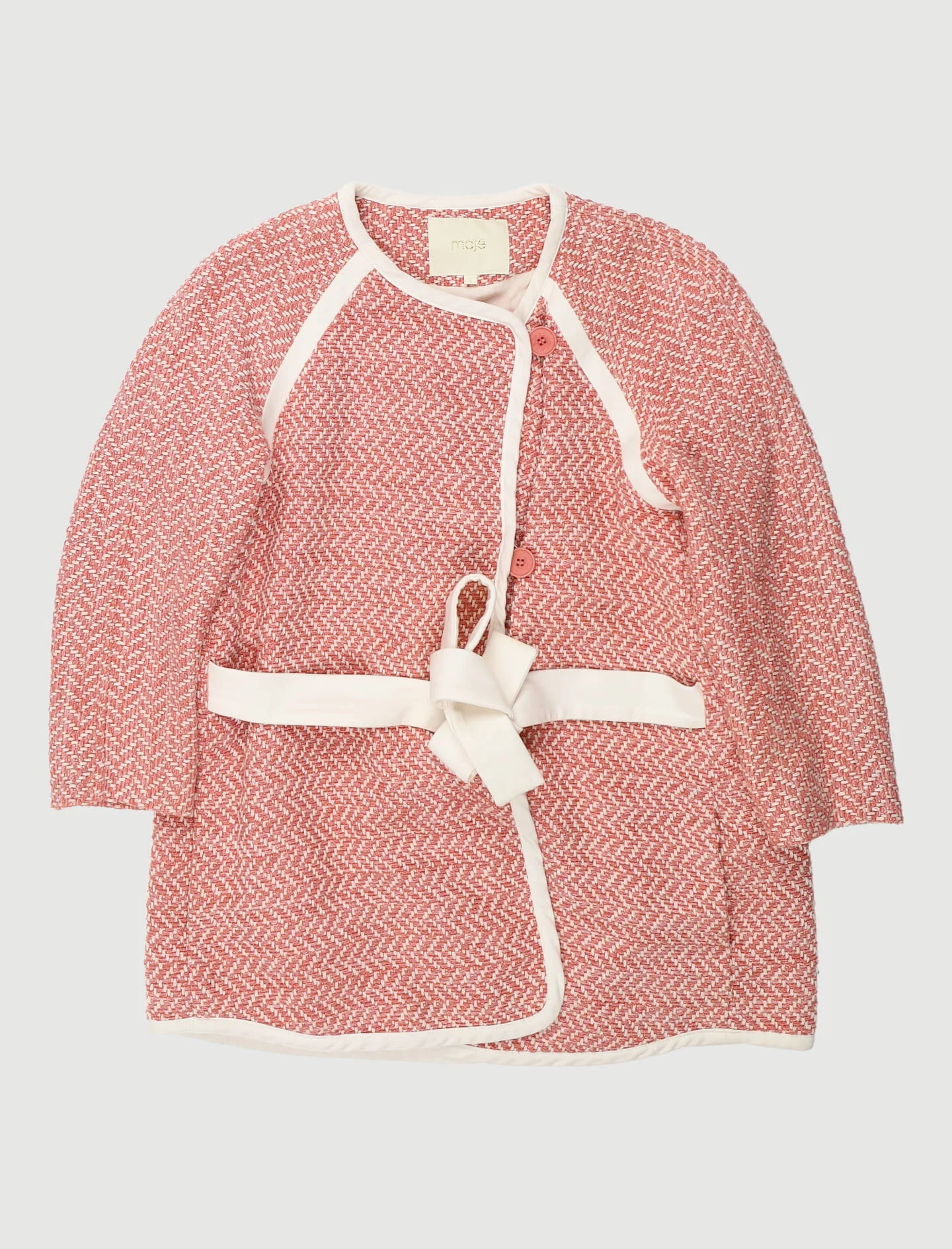 Manteau En Jacquard À Nouer À La Taille - Taille S/36 - Image 2