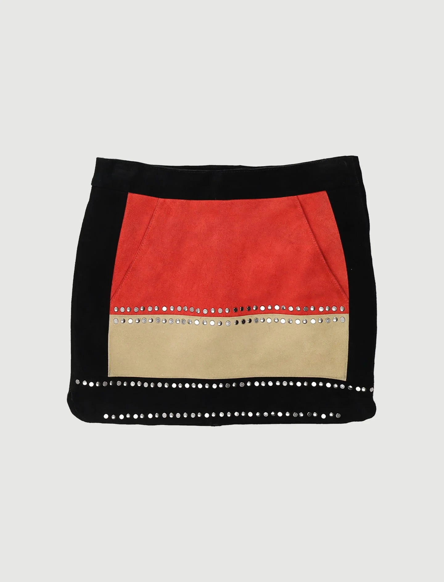 Jupe Courte En Chèvre Velours - Taille S/36 - Image 2