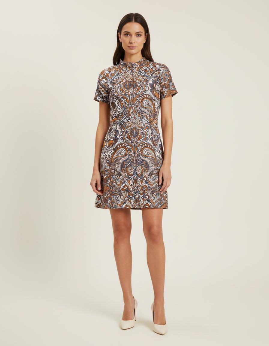 Robe Droite En Jacquard - Taille S/36