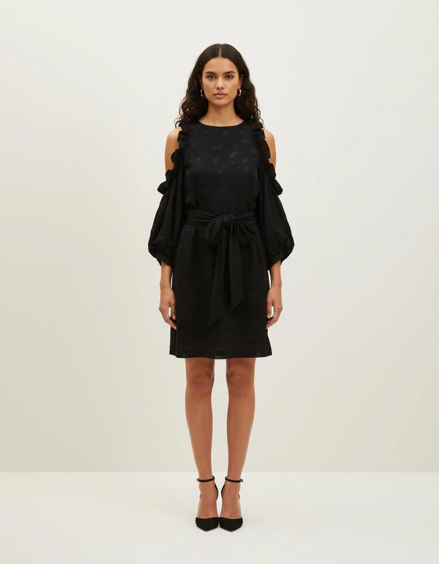 Robe Imprimée Avec Épaules Dénudées - Taille M/38