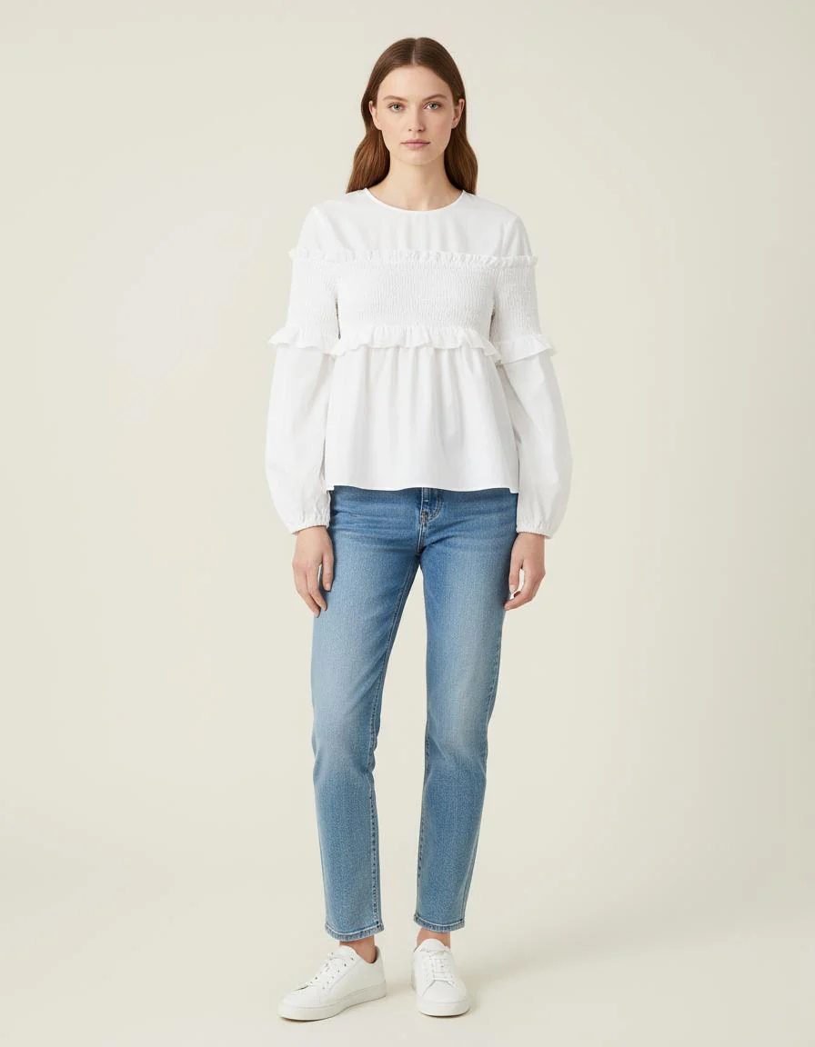 Top Avec Smocks - Taille M/38